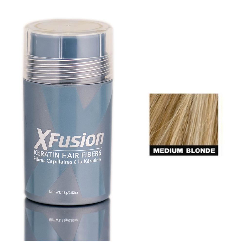Xfusion Keratin Hair Fibers Medium Blonde 0.53oz 15ml | SellerSpree
