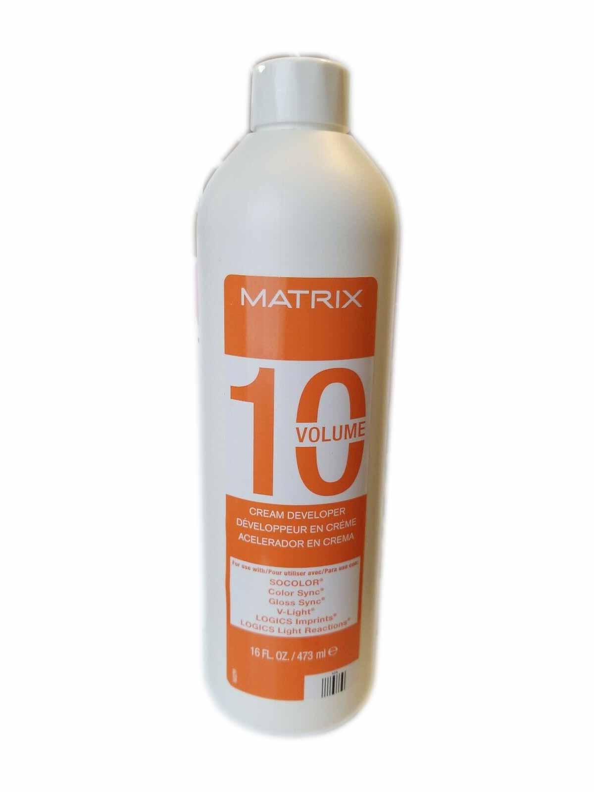 Matrix Cream Developer 10 Volume For Socolor Color Sync Gloss Sync V-light Logics 16oz 473ml | SellerSpree