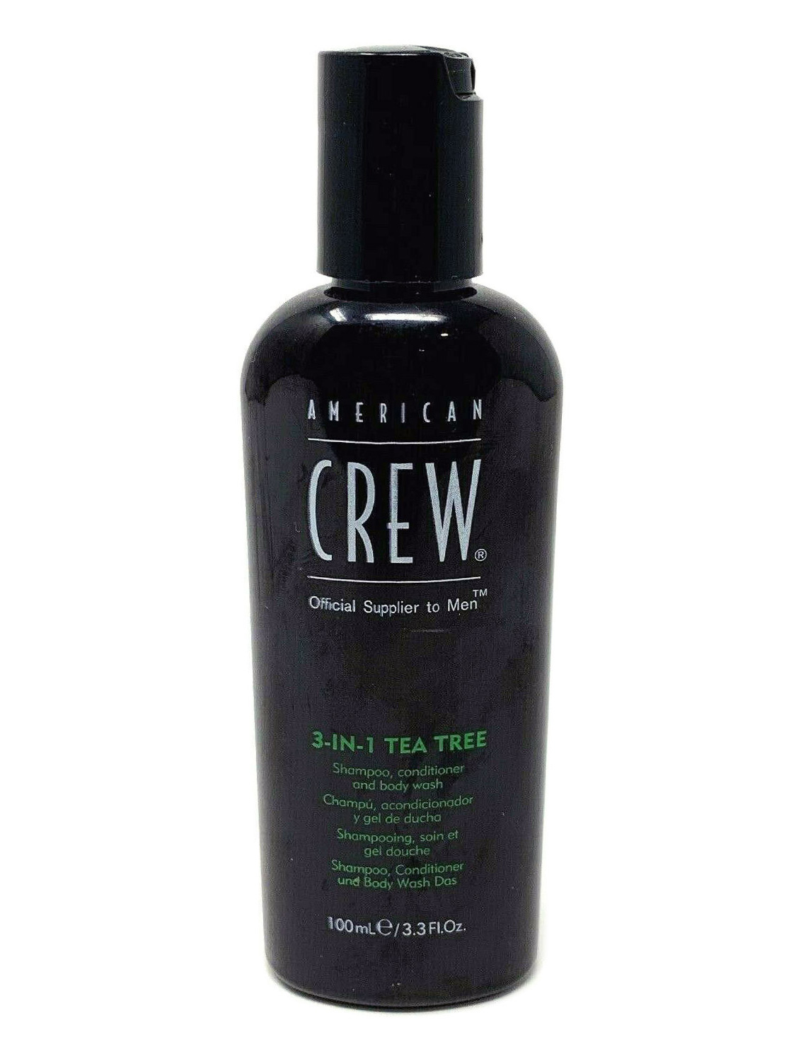 American Crew 3-In-1 Tea Tree Shampoo Conditioner Body Wash 3.3 Ounce 100 Milliliters | SellerSpree