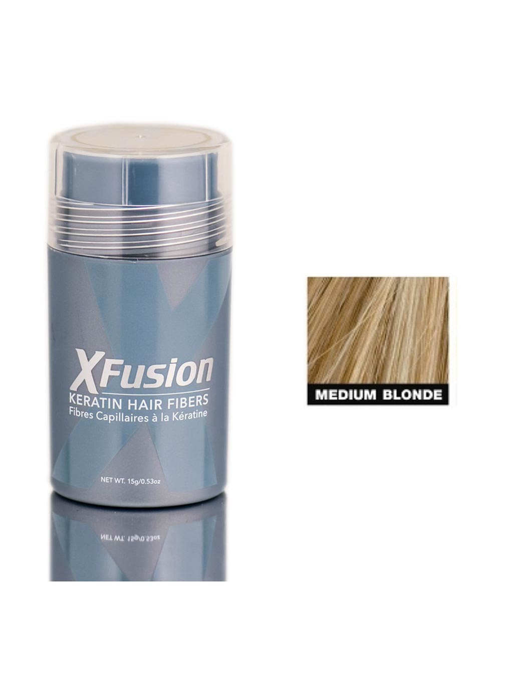 Xfusion Keratin Hair Fibers Medium Blonde 0.53oz 15ml | SellerSpree