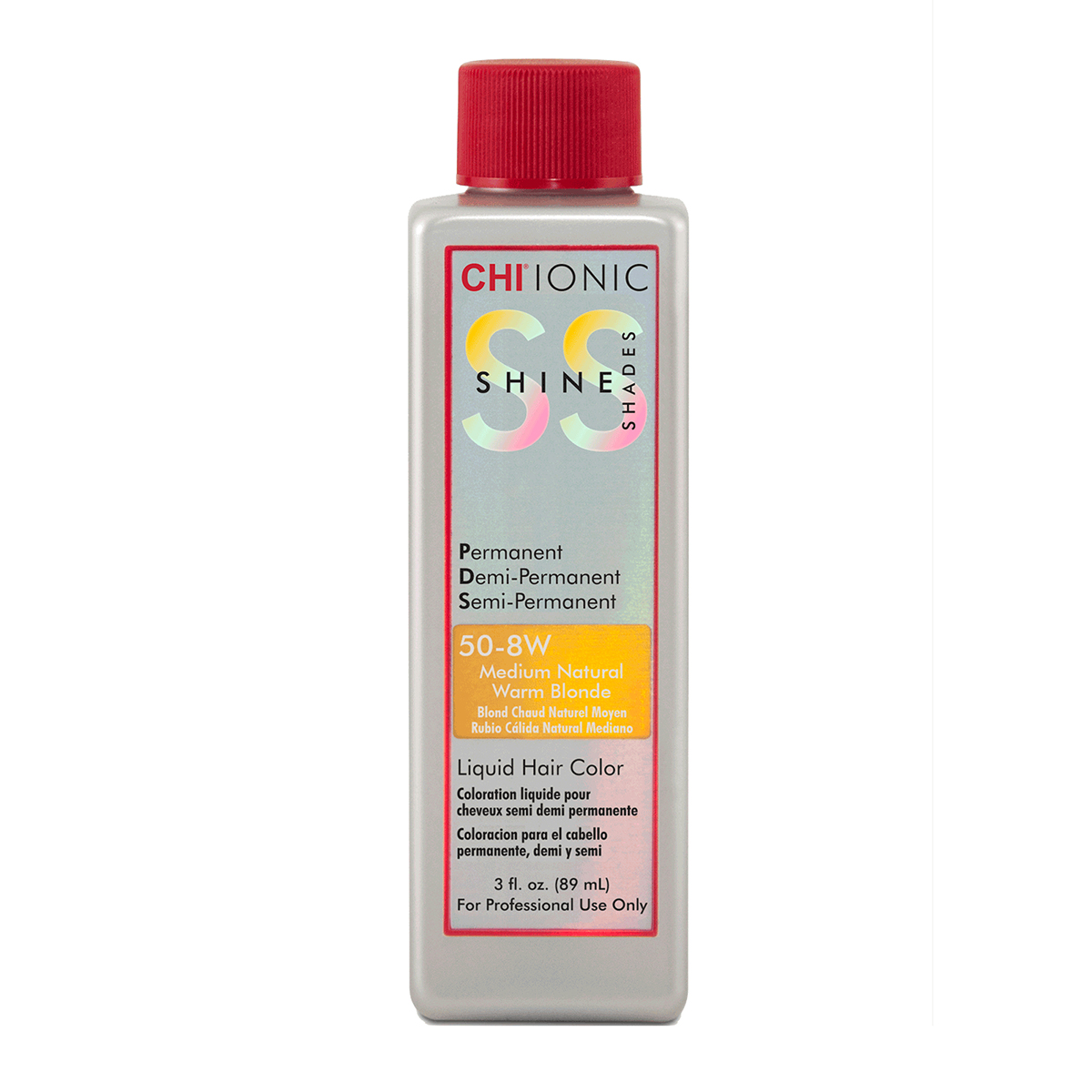 Farouk Chi Ionic Shine Shades 50-8w Medium Natural Warm Blonde Permanent Demi-permanent Semi-permanent Hair Color 3oz 90ml | SellerSpree