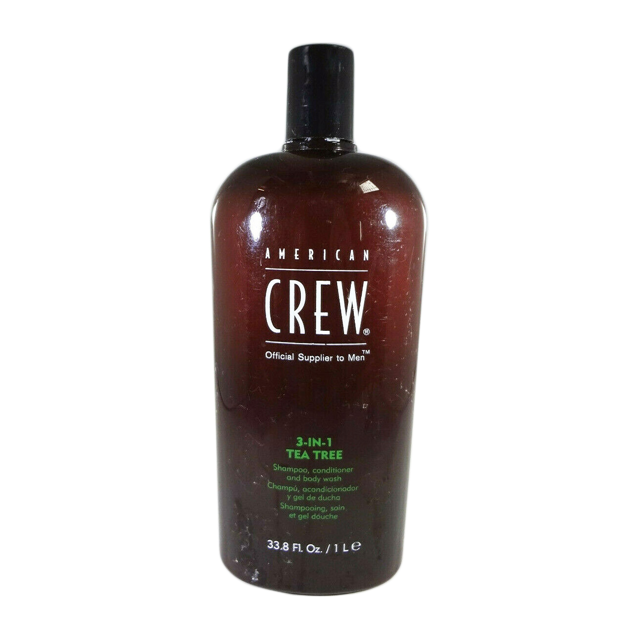 American Crew 3-In-1 Tea Tree Shampoo Conditioner Body Wash 33.8 Ounce 1000 Milliliters | SellerSpree