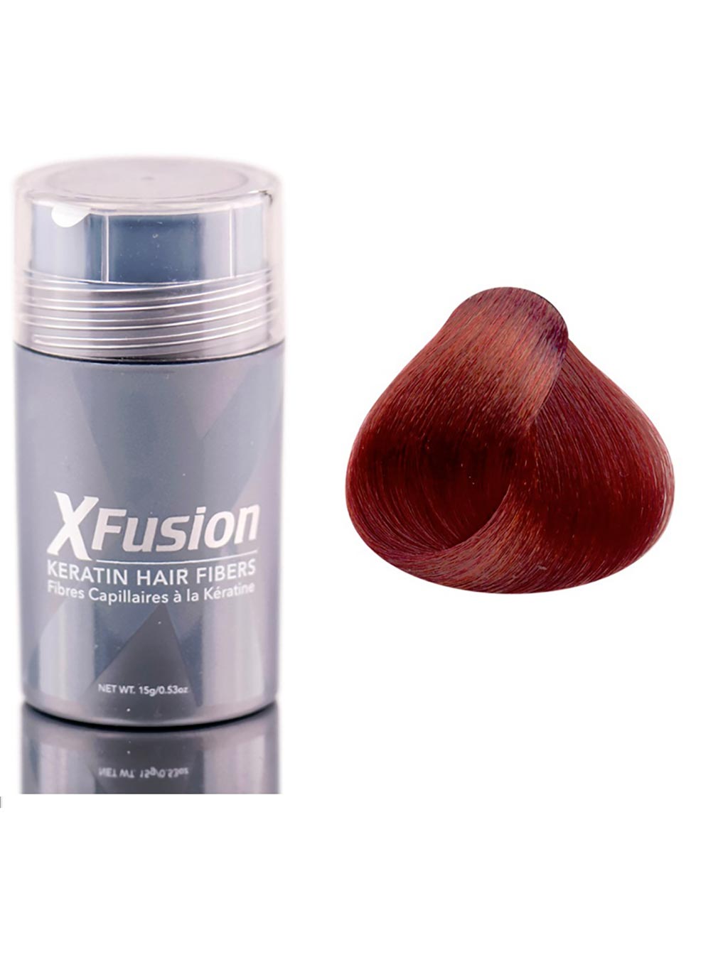 Xfusion Keratin Hair Fibers Auburn 0.53 Ounce 15 Milliliters | SellerSpree