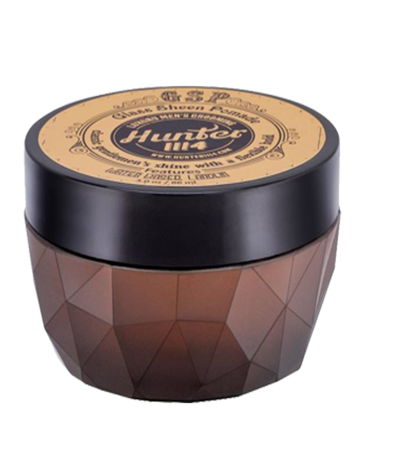 Hunter 1114 Luxury Men's Grooming Glass Sheen Pomade Classic Gentlemen's Shine With Flexible Hold 8.5oz 250ml | SellerSpree