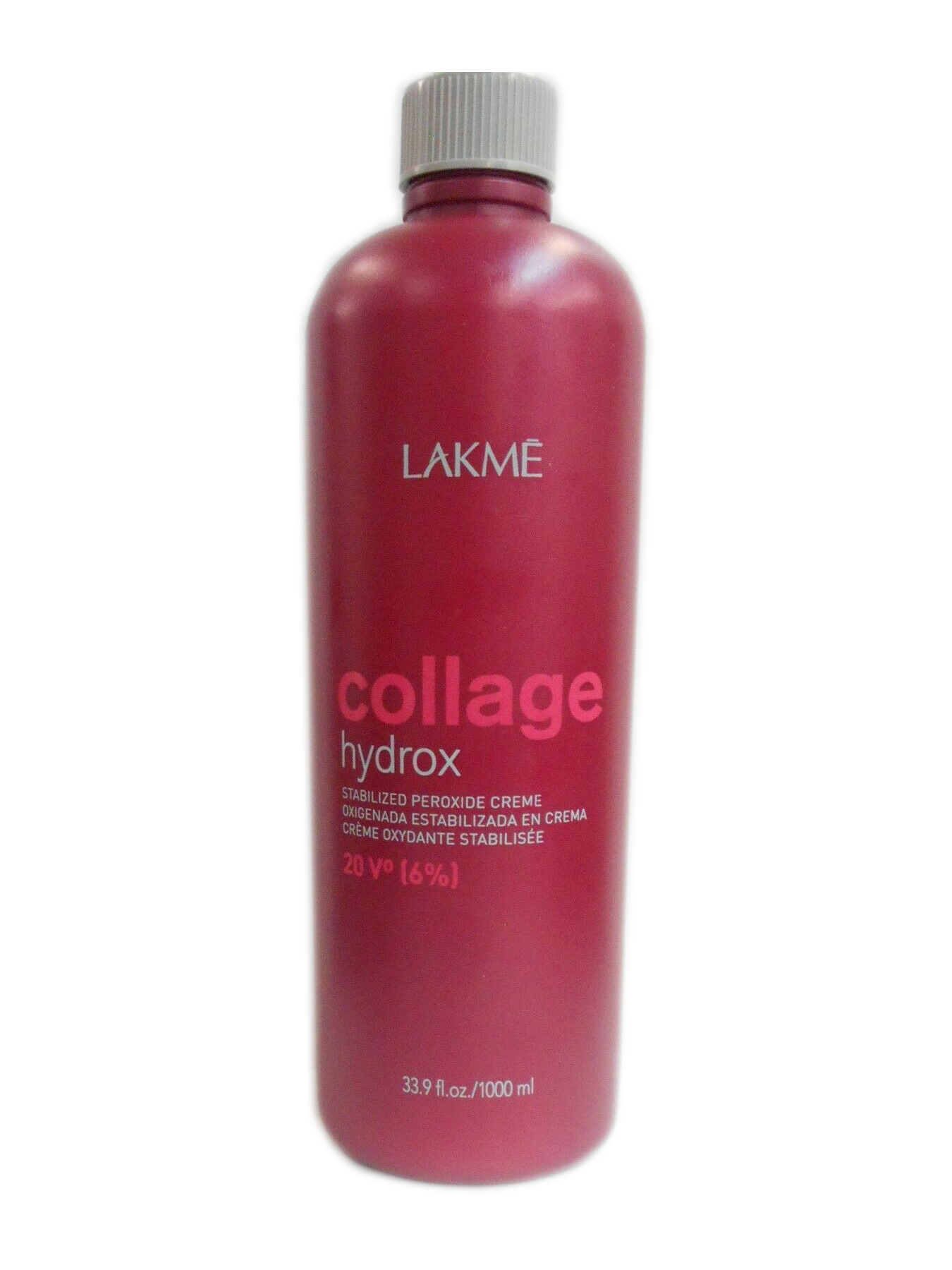 Lakme Collage Hydrox 20 Volume 6% Stabilized Peroxide Crème Developer 33.9oz 1000ml | SellerSpree