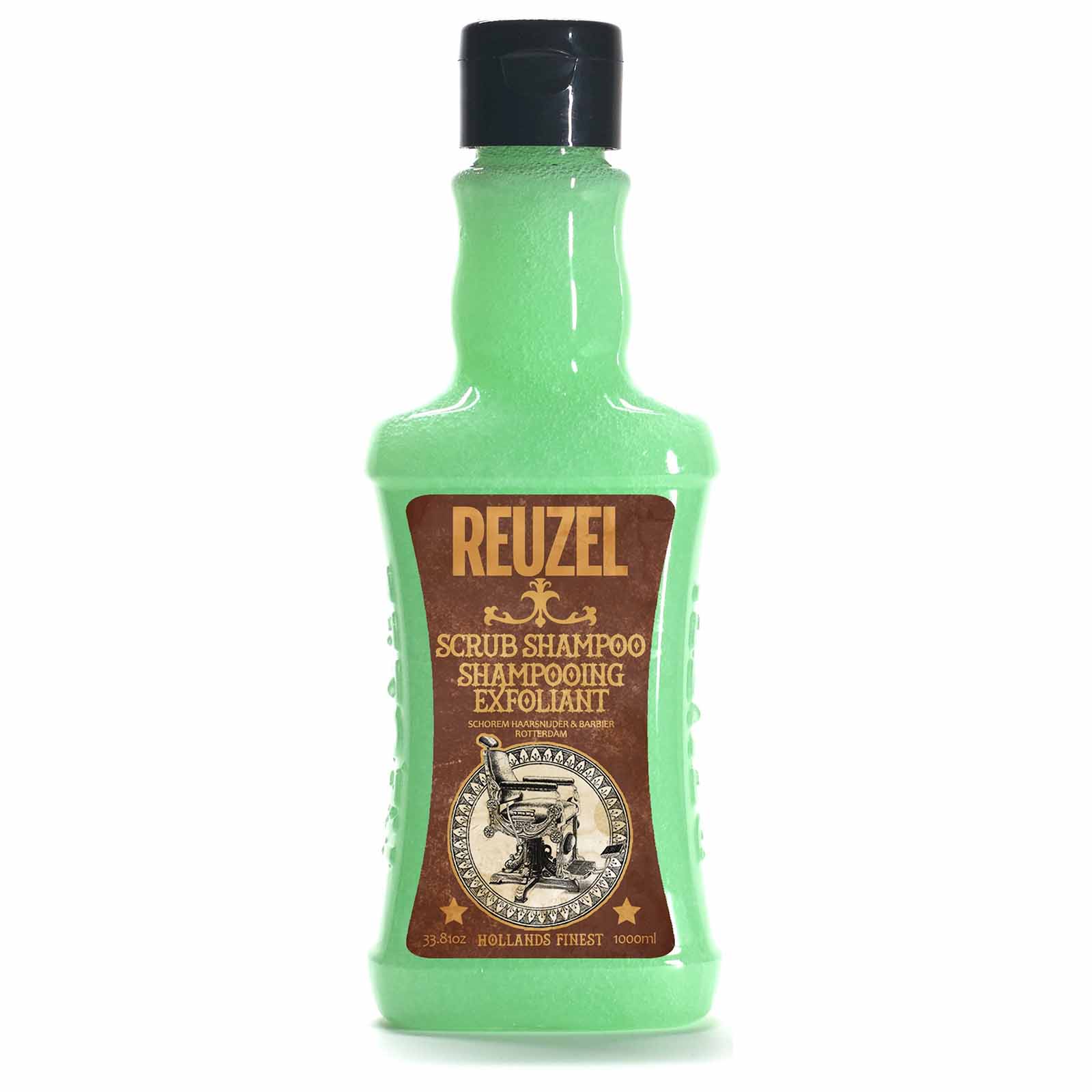 Reuzel Hollands Finest Scrub Shampoo Mens Hair Care 33.81 Ounce 1000 Milliliters | SellerSpree