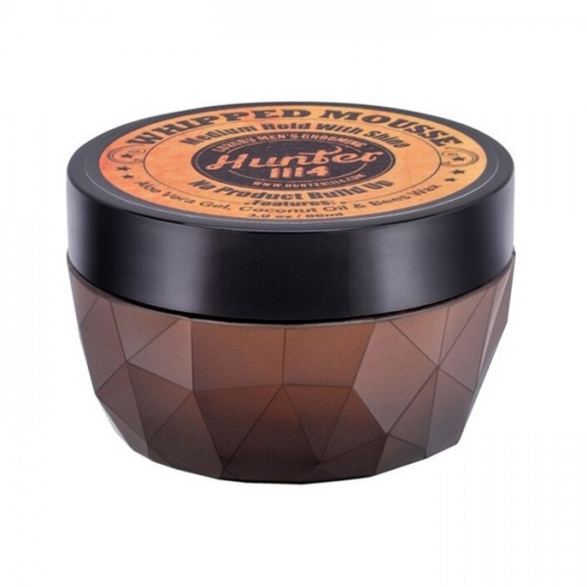 Hunter 1114 Luxury Men's Grooming Medium Hold With Shine Whipped Mousse 3oz 85ml | SellerSpree