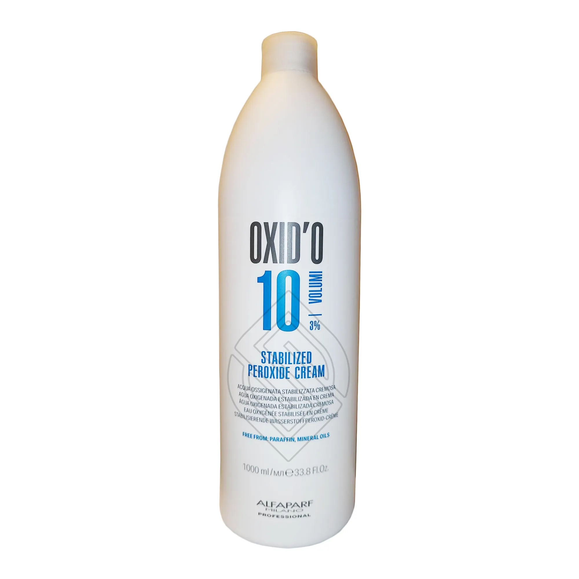 Alfaparf Milano OXID'O 10 Volumi 3% Stabilized Peroxide Cream Developer No Paraffin Mineral Oils 33.8 Ounce 1000 Milliliters | SellerSpree
