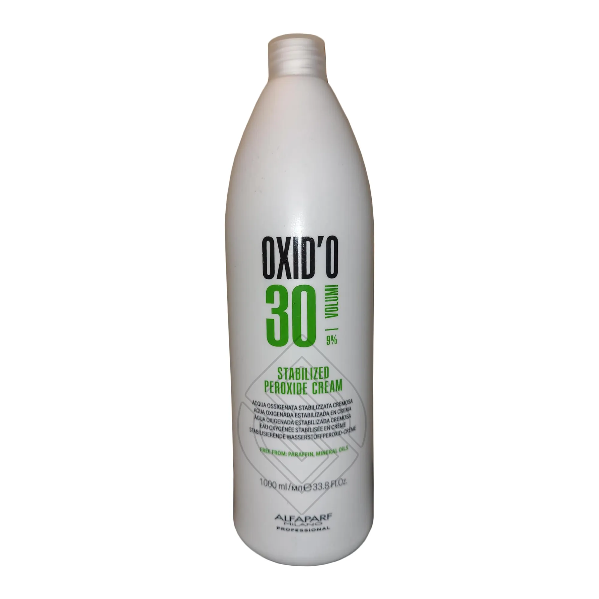 Alfaparf Milano OXID'O 30 Volumi 9% Stabilized Peroxide Cream Developer No Paraffin Mineral Oils 33.8 Ounce 1000 Milliliters | SellerSpree