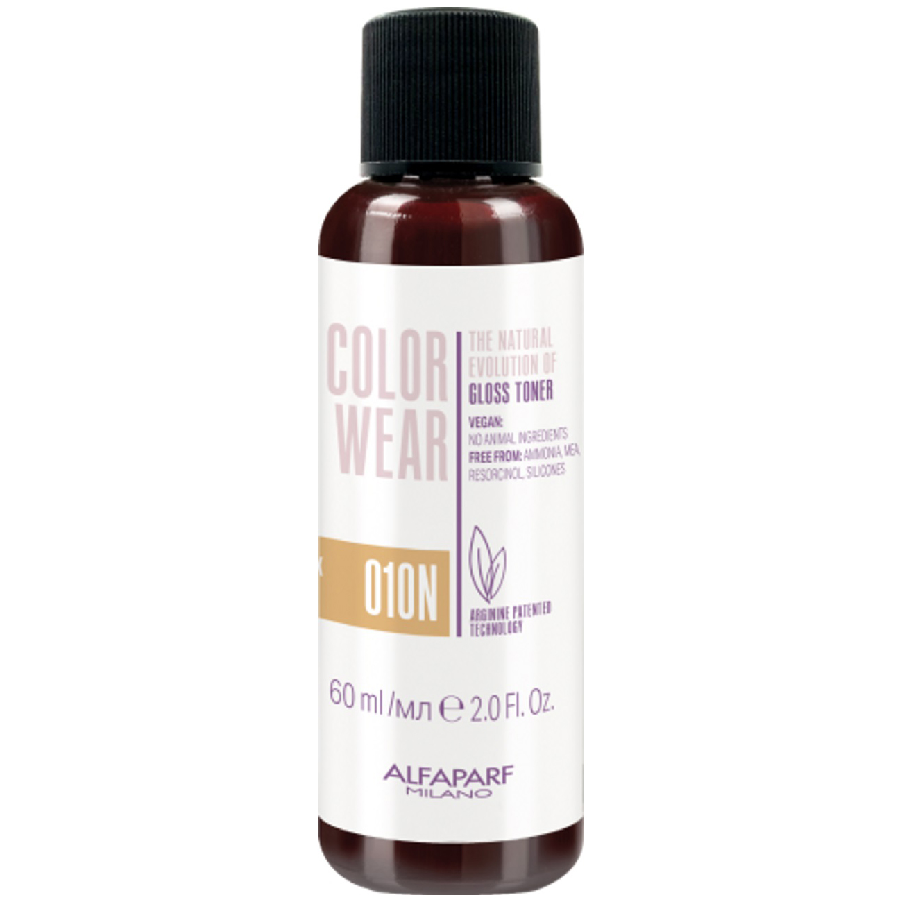 Alfaparf Milano The Natural Evolution Of Gloss Toner Color Wear 010N Soft Lightest Natural Blonde Liquid Demi Hair Color 2 Ounce 60 Milliliters | SellerSpree