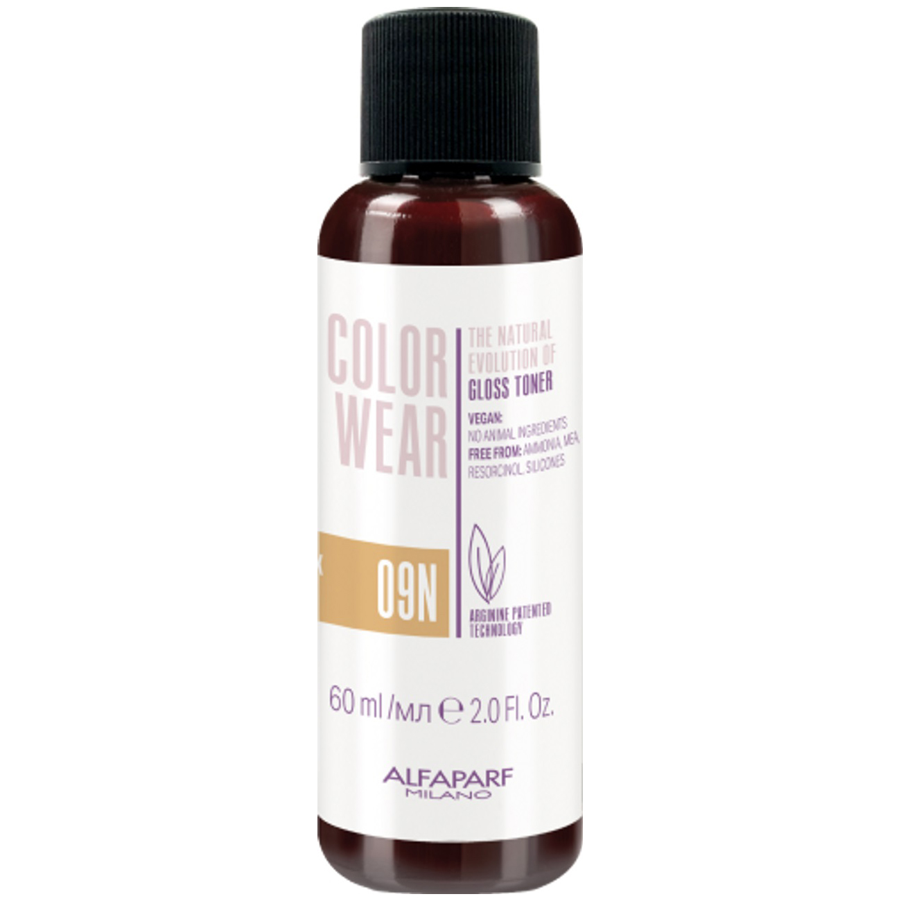 Alfaparf Milano The Natural Evolution Of Gloss Toner Color Wear 09N Soft Very Light Natural Blonde Liquid Demi Hair Color 2 Ounce 60 Milliliters | SellerSpree