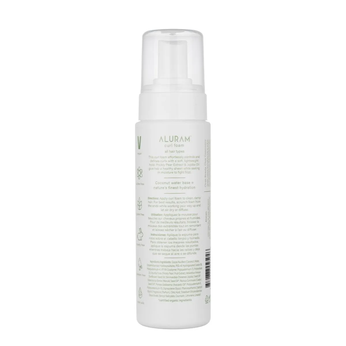 Aluram Clean Beauty Collection Curl Foam 7 Ounce 207 Milliliters | SellerSpree