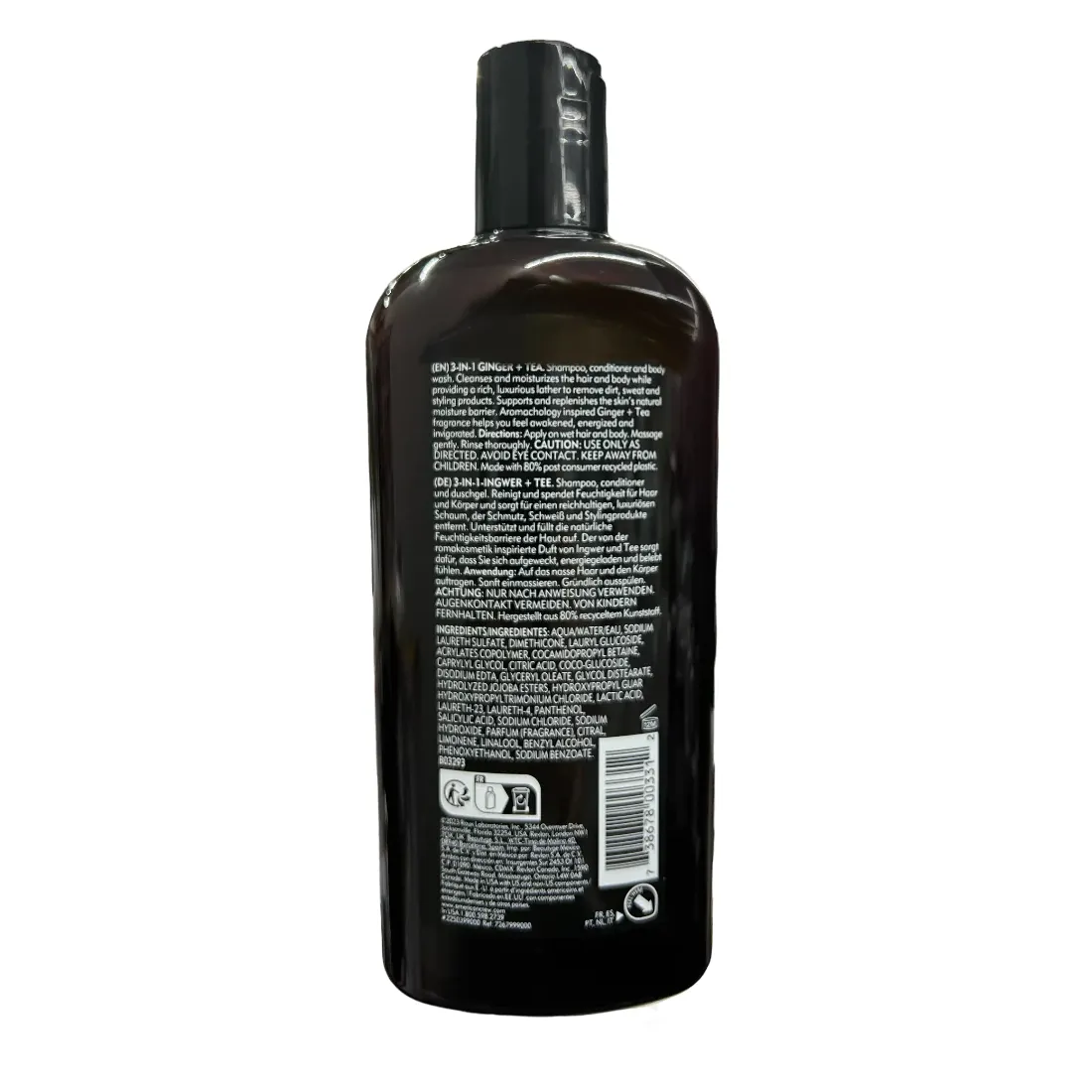 American Crew 3-In-1 Ginger + Tea Shampoo Conditioner Body Wash 15.2 Ounce 450 Milliliters | SellerSpree