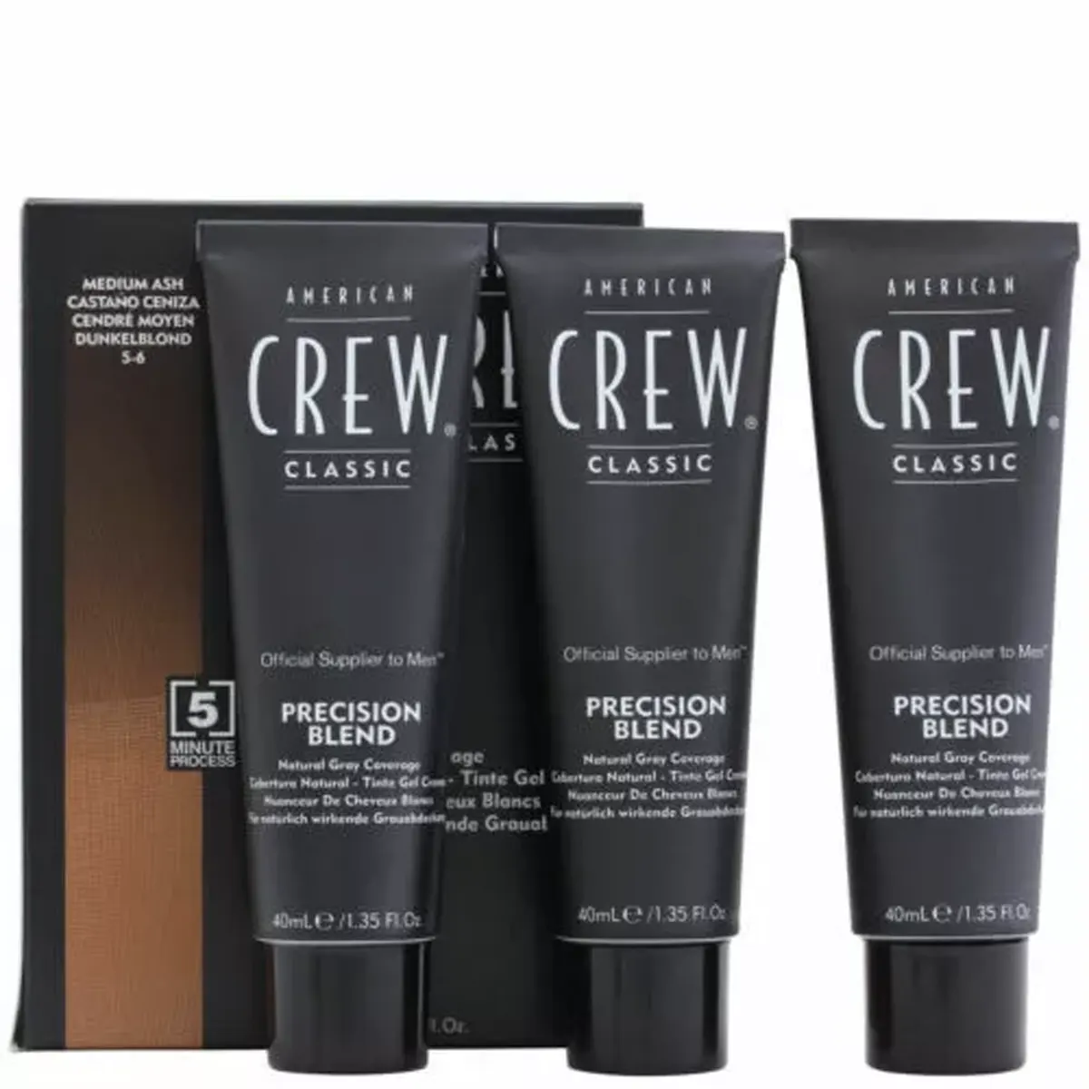 American Crew Precision Blend Medium Ash 3x1.35oz | SellerSpree