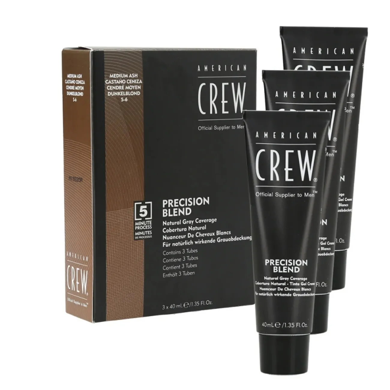 American Crew Precision Blend Medium Ash 3x1.35oz | SellerSpree