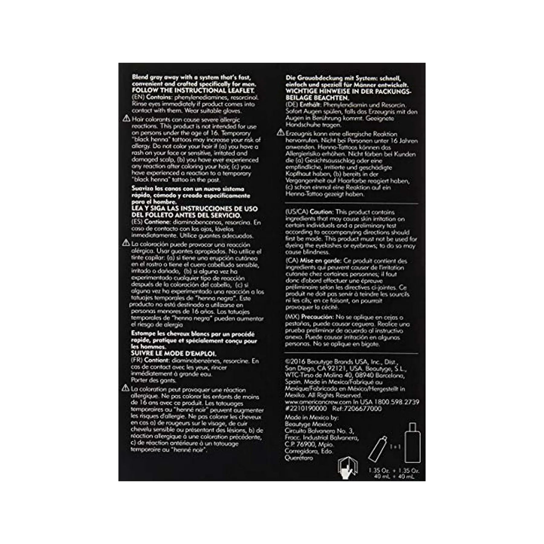 American Crew Precision Blend MEDIUM NATURAL 3x1.35oz | SellerSpree