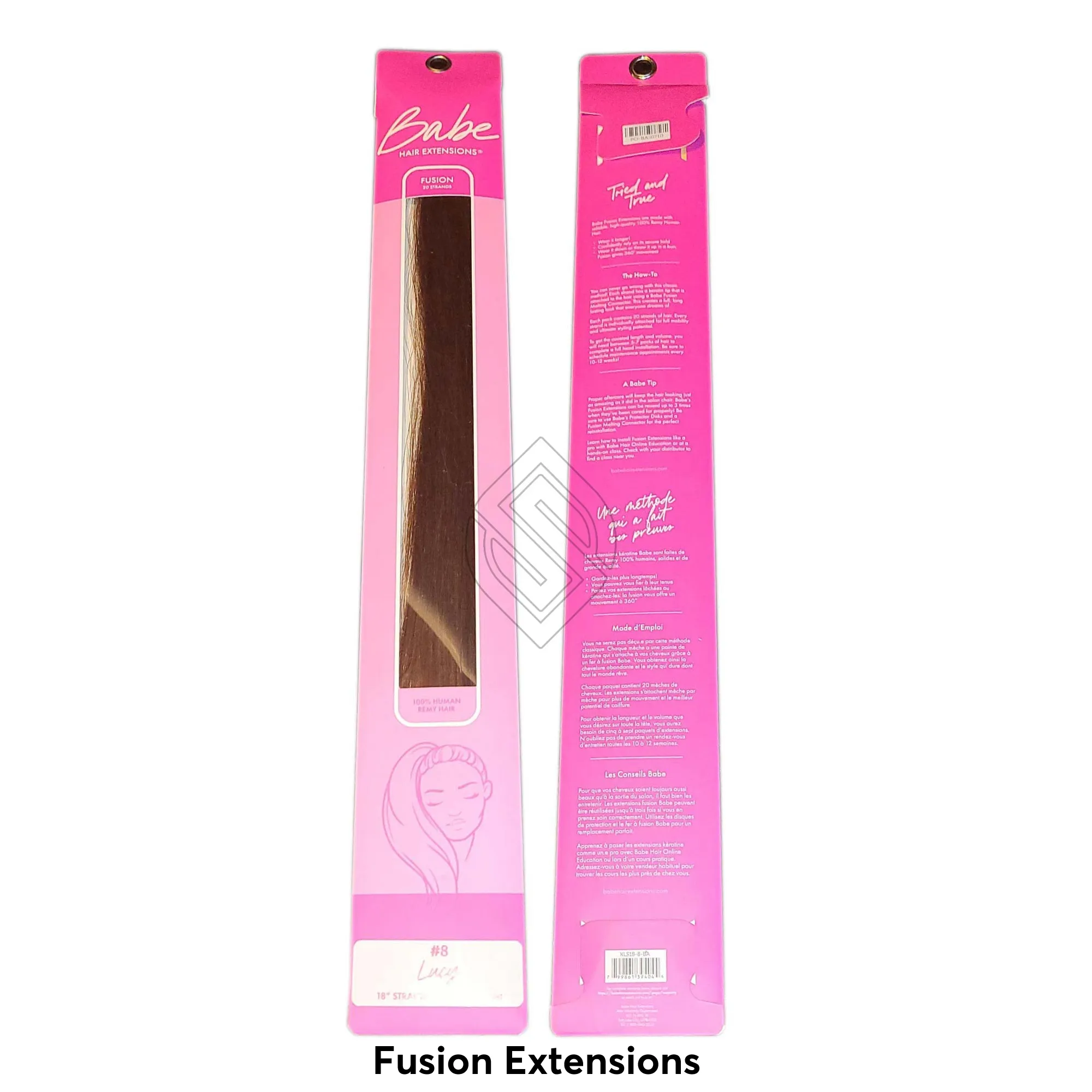 Babe Fusion Extensions 18 Inch Lucy #8 20 Strands 100% Human Remy Hair | SellerSpree