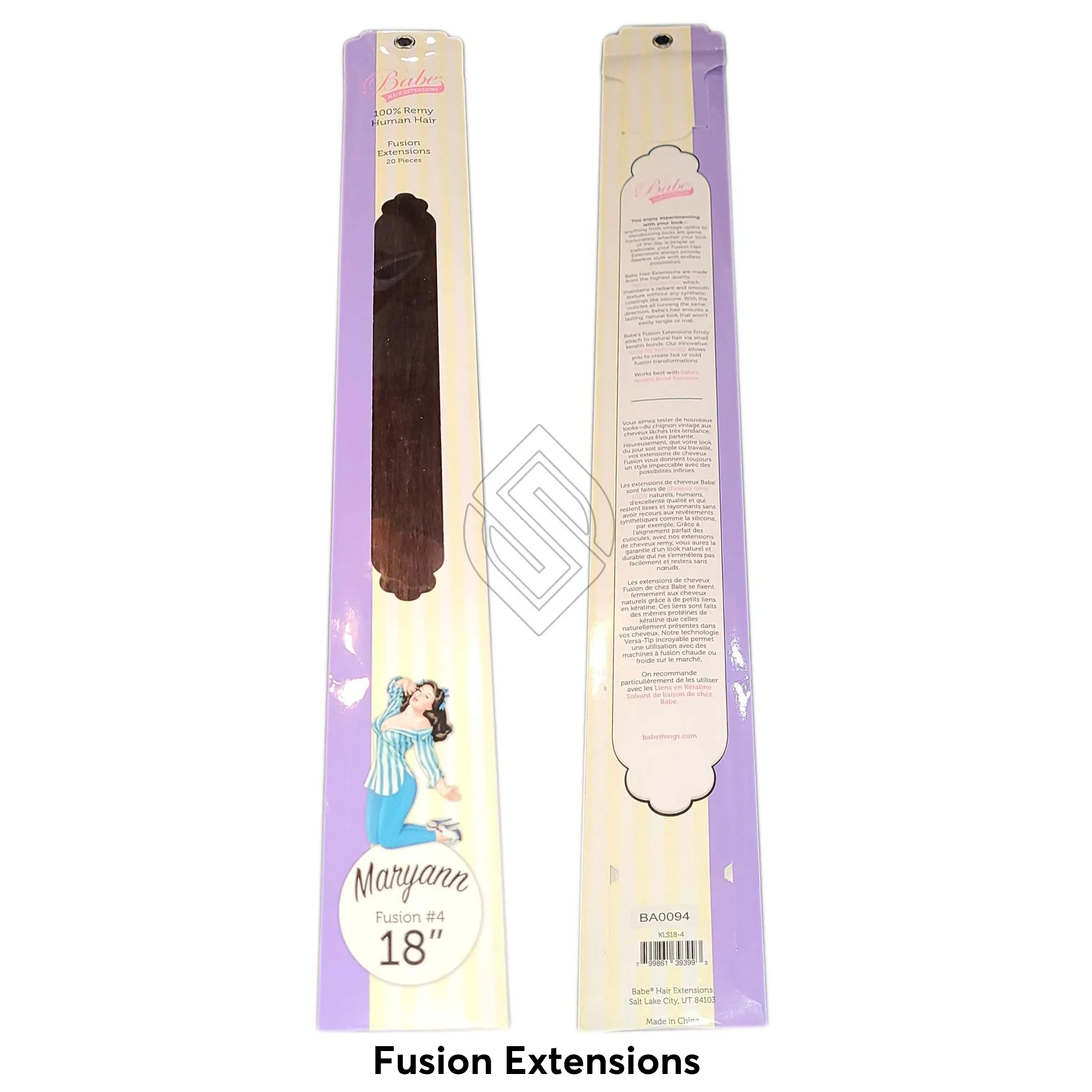Babe Fusion Extensions 18 Inch Maryann #4 20 Pieces 100% Human Remy Hair | SellerSpree