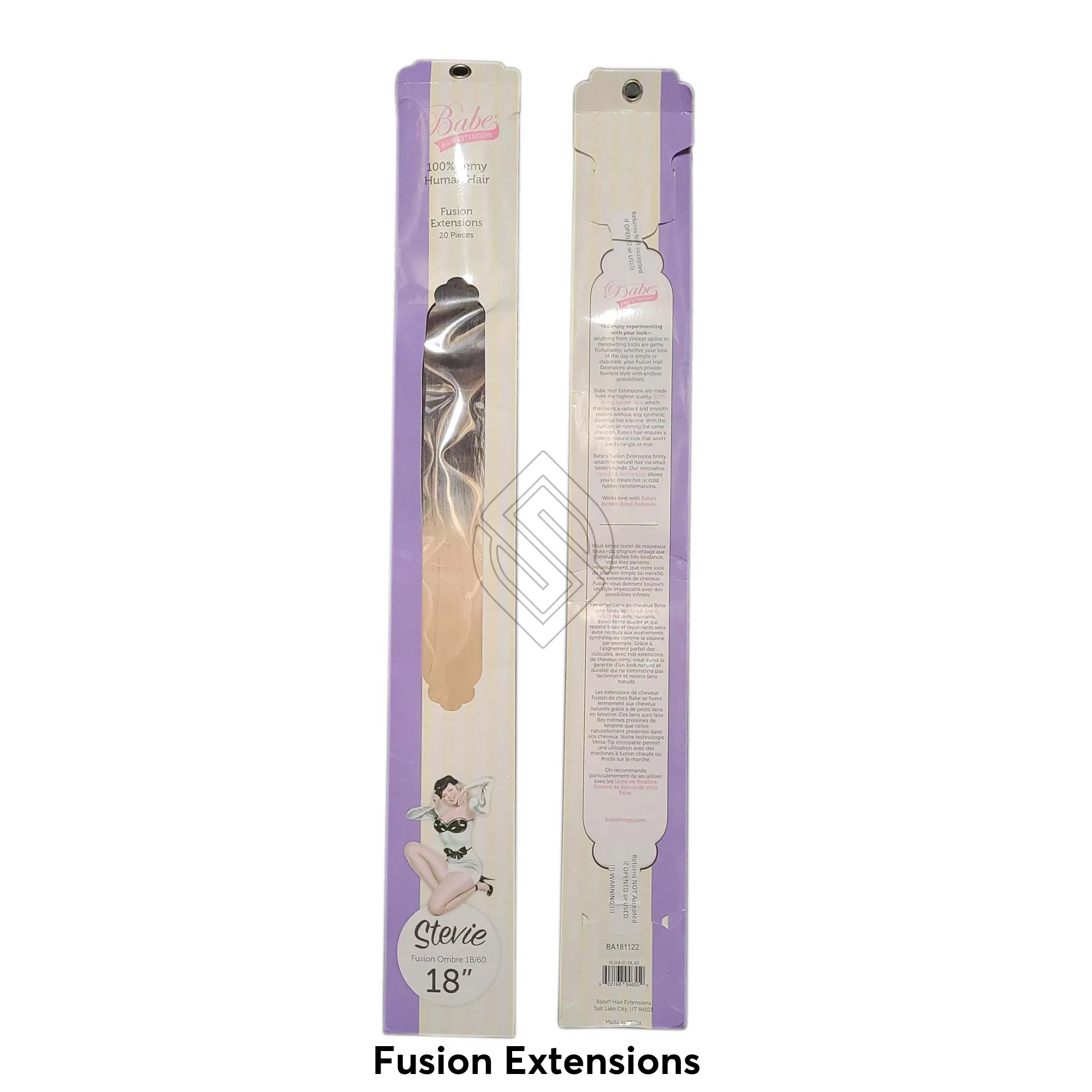 Babe Fusion Extensions 18in Stevie #ombre 1b-60 20 Pieces 100% Human Remy Hair | SellerSpree