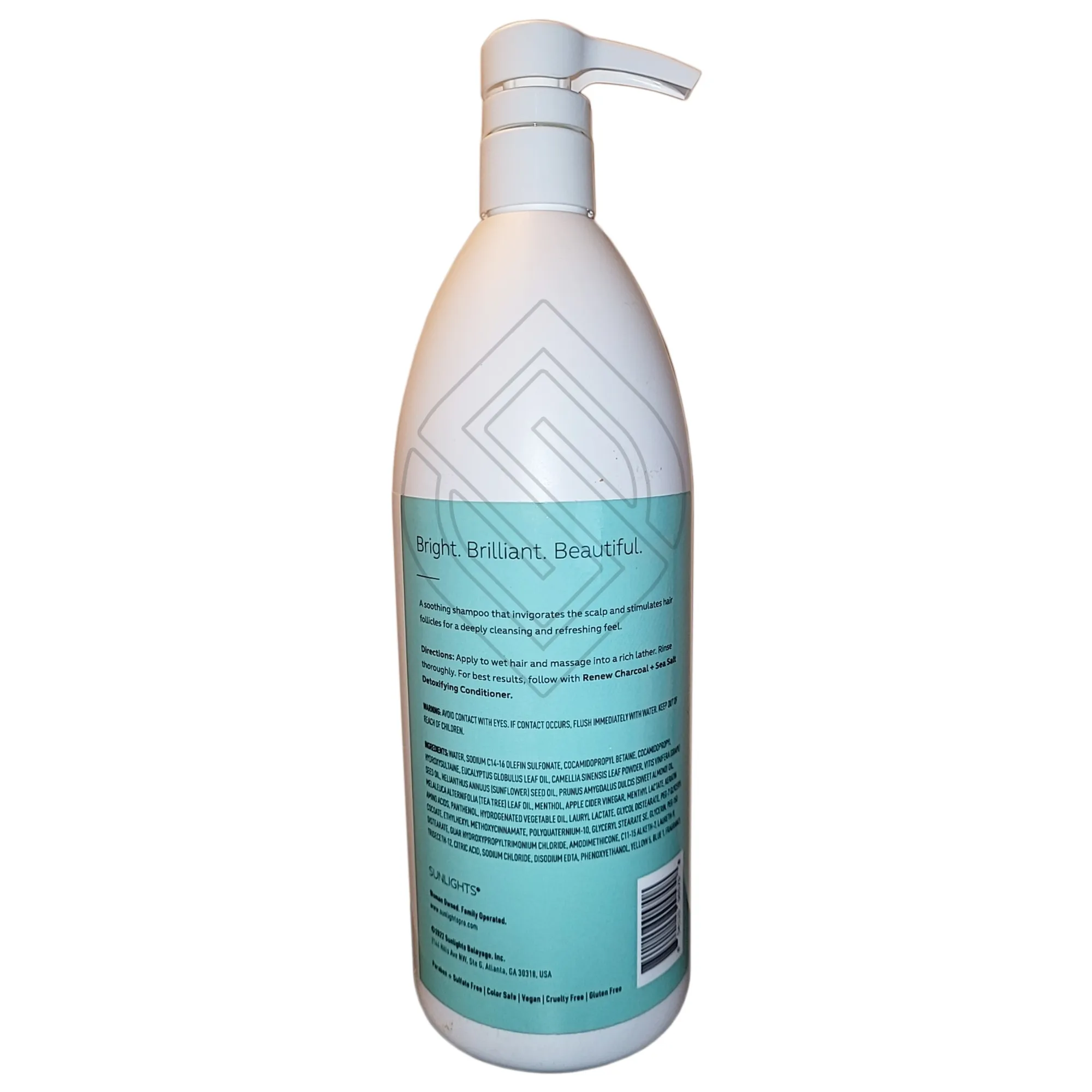 Candy Shaw Sunlights Refresh Eucaliptus + Matcha Tea Stimulating Shampoo 32 Ounce 946 Milliliters | SellerSpree