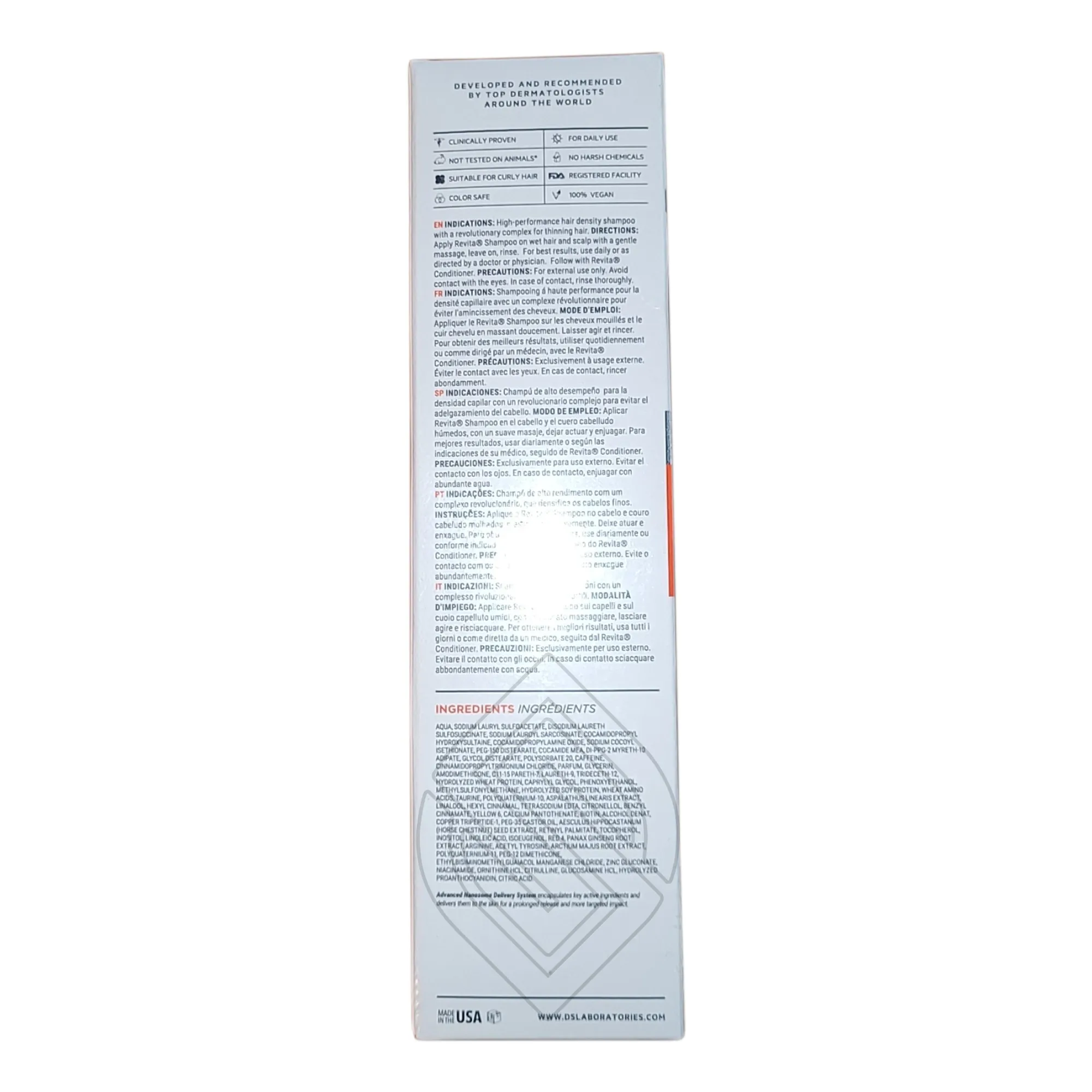 DS Laboratories Revita High Performance Hair Density Shampoo 7 Ounce 205 Milliliters | SellerSpree