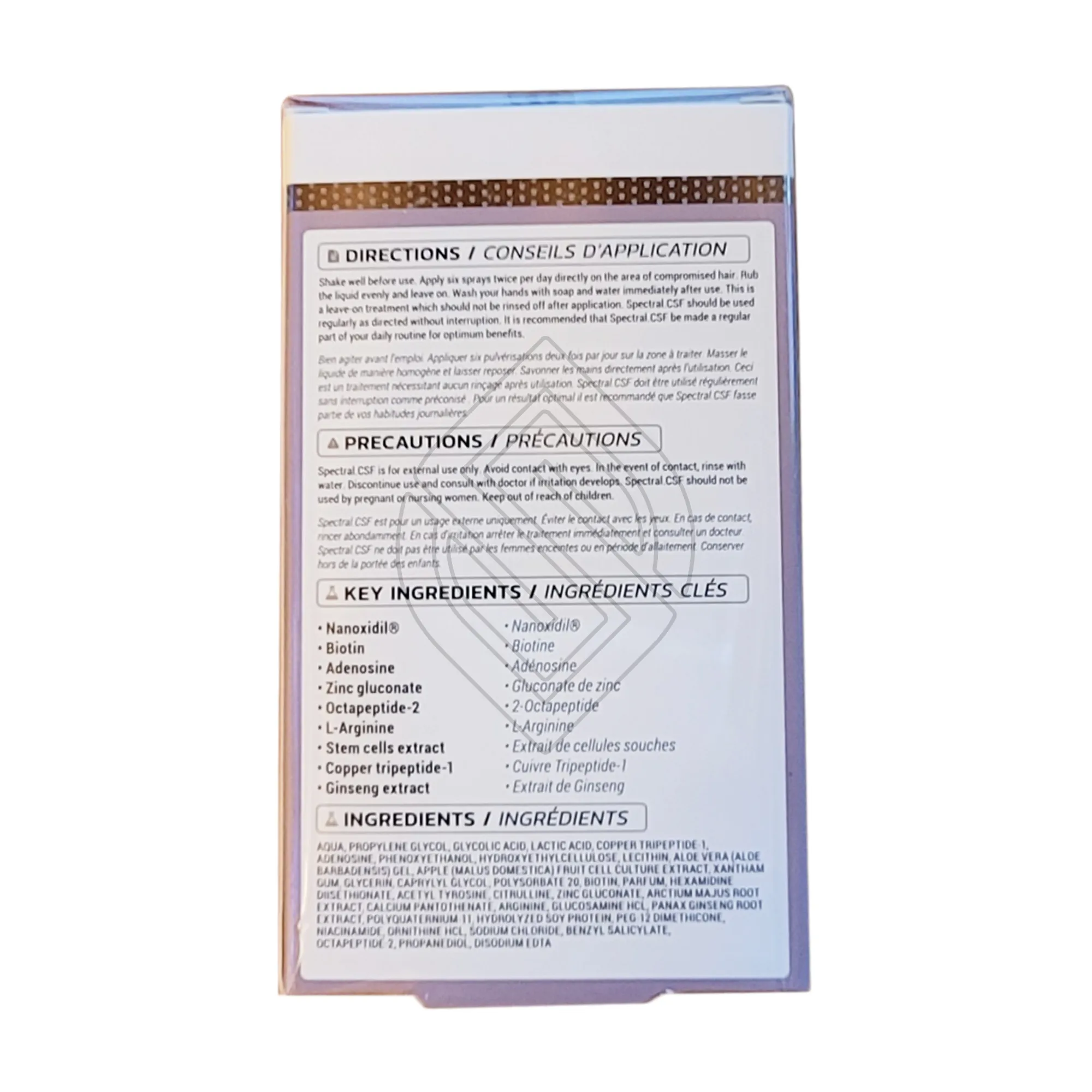 DS Laboratories Spectral CSF Revitalizing System For Women With Avec 5% Nanoxidil 2 Ounce 60 Milliliters | SellerSpree