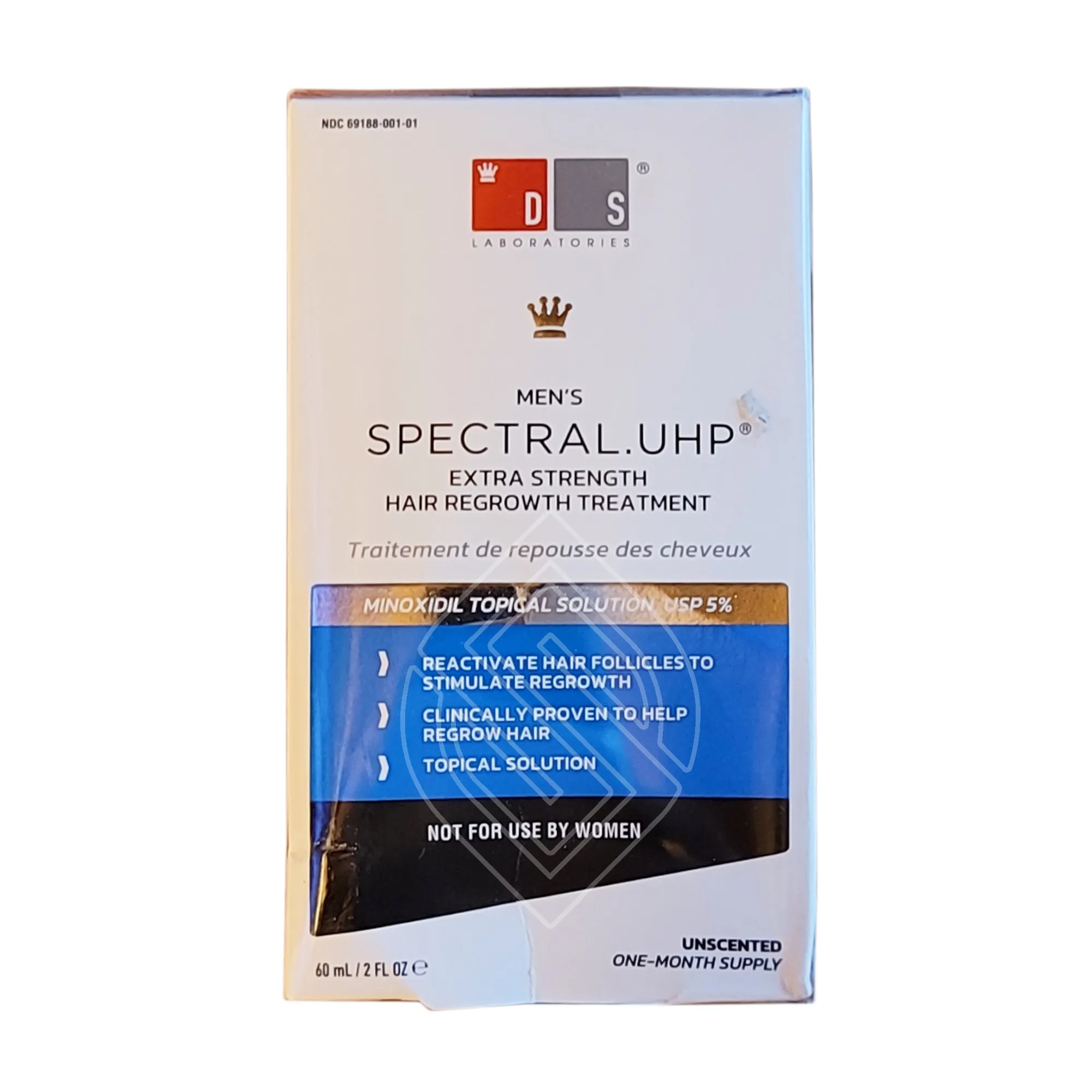 DS Laboratories Spectral UHP Extra Strength Hair Regrowth Treatment Minoxidil Topical Solution USP 5% 2 Ounce 60 Milliliters | SellerSpree