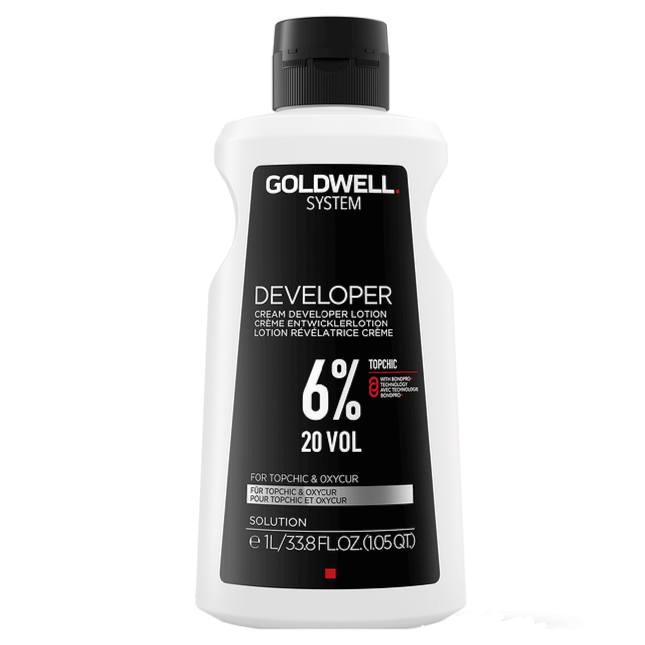 Goldwell System Cream Developer Lotion 6% 20 Volume For Topchic & Oxycur 33.8 Ounce 1000 Milliliters | SellerSpree