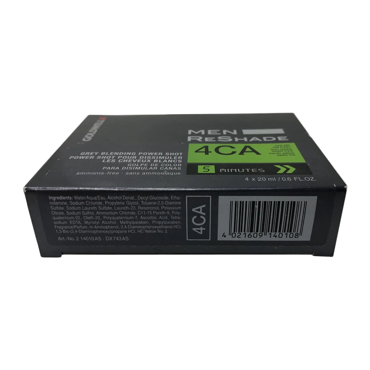 Goldwell Men Reshade 4ca Cool Ash Mid Brown Grey Blending Power Shot 4x0.6oz 4x20ml | SellerSpree
