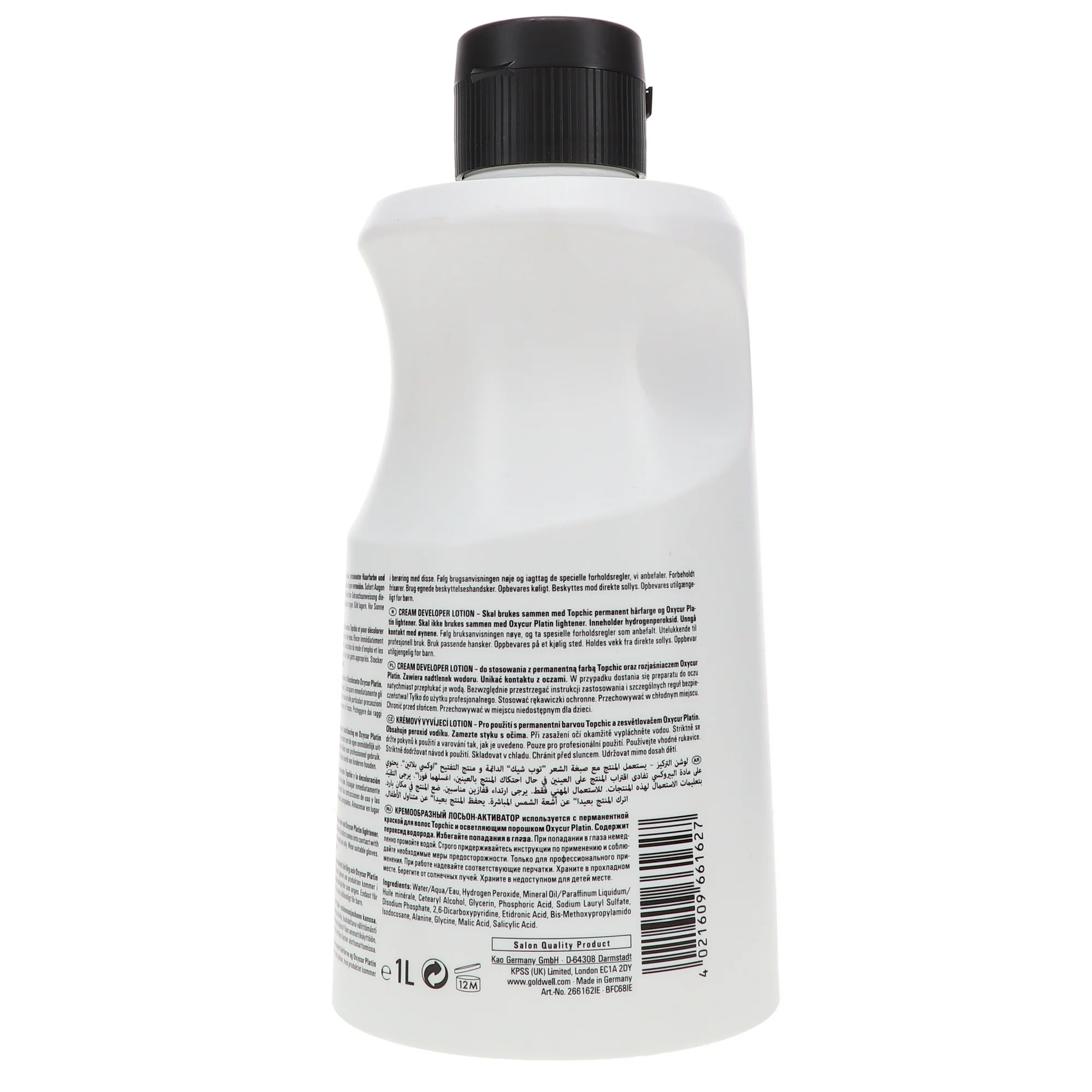 Goldwell System Cream Developer Lotion 6% 20 Volume For Topchic & Oxycur 33.8 Ounce 1000 Milliliters | SellerSpree