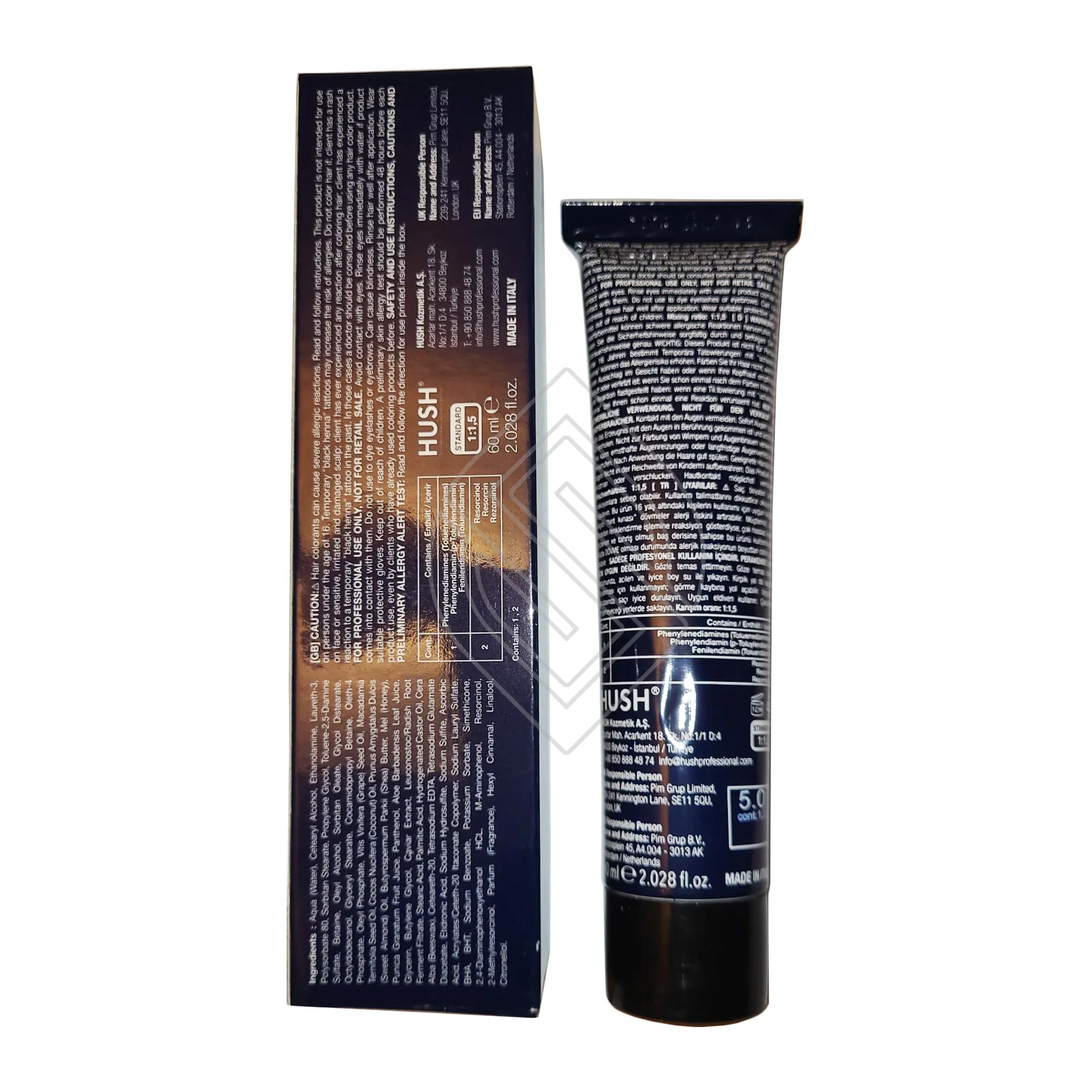 Hush The Passion Color 6/0 Dark Blonde Permanent Hair Dye Cream Smart Art Technology 2.028 Ounce 60 Milliliters | SellerSpree