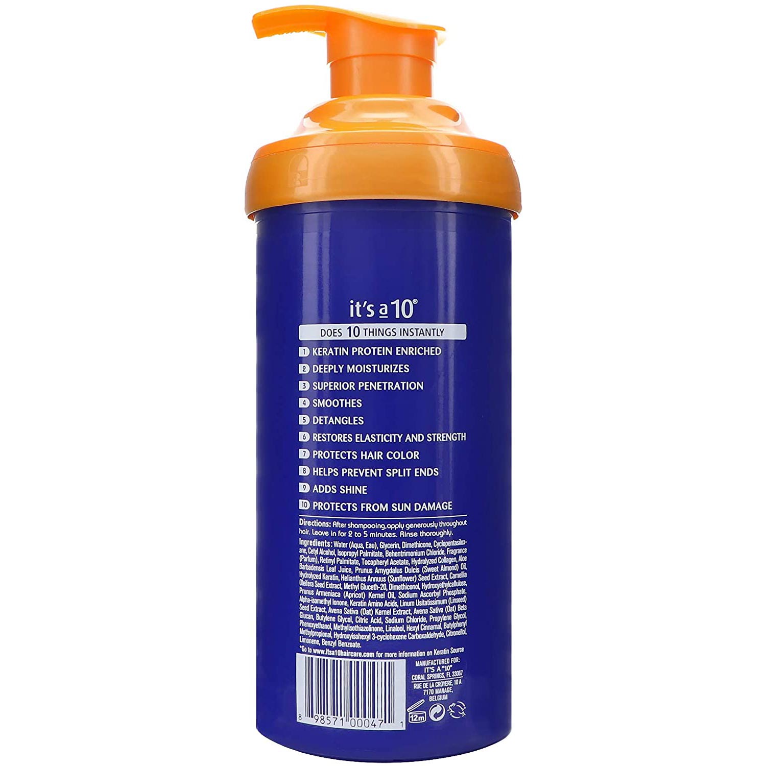 It's A 10 Miracle Deep Conditioner Plus Keratin 17.5 Ounce 517.5 Milliliters | SellerSpree