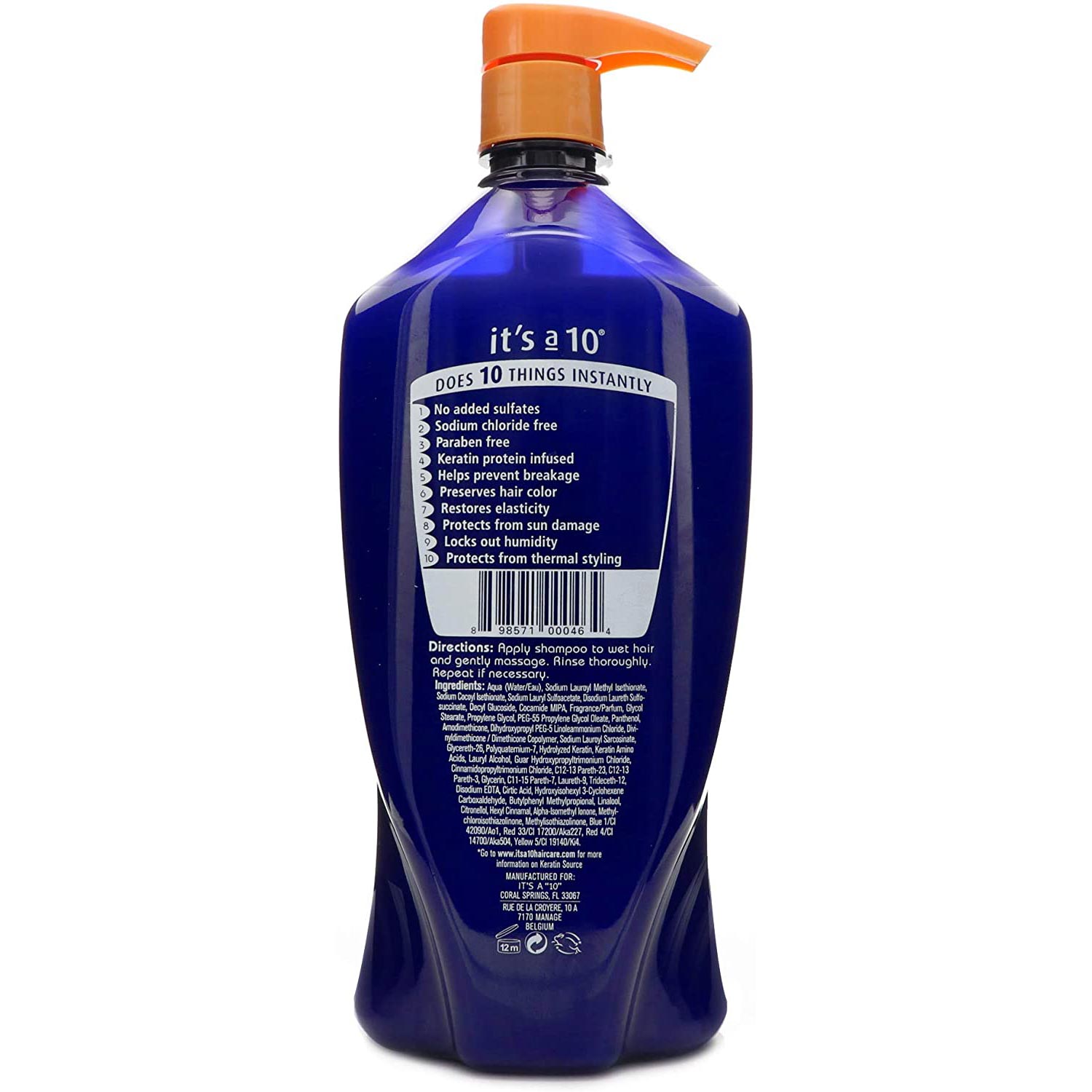 It's A 10 Miracle Shampoo Plus Keratin 33.8 Ounce 1 Liter | SellerSpree