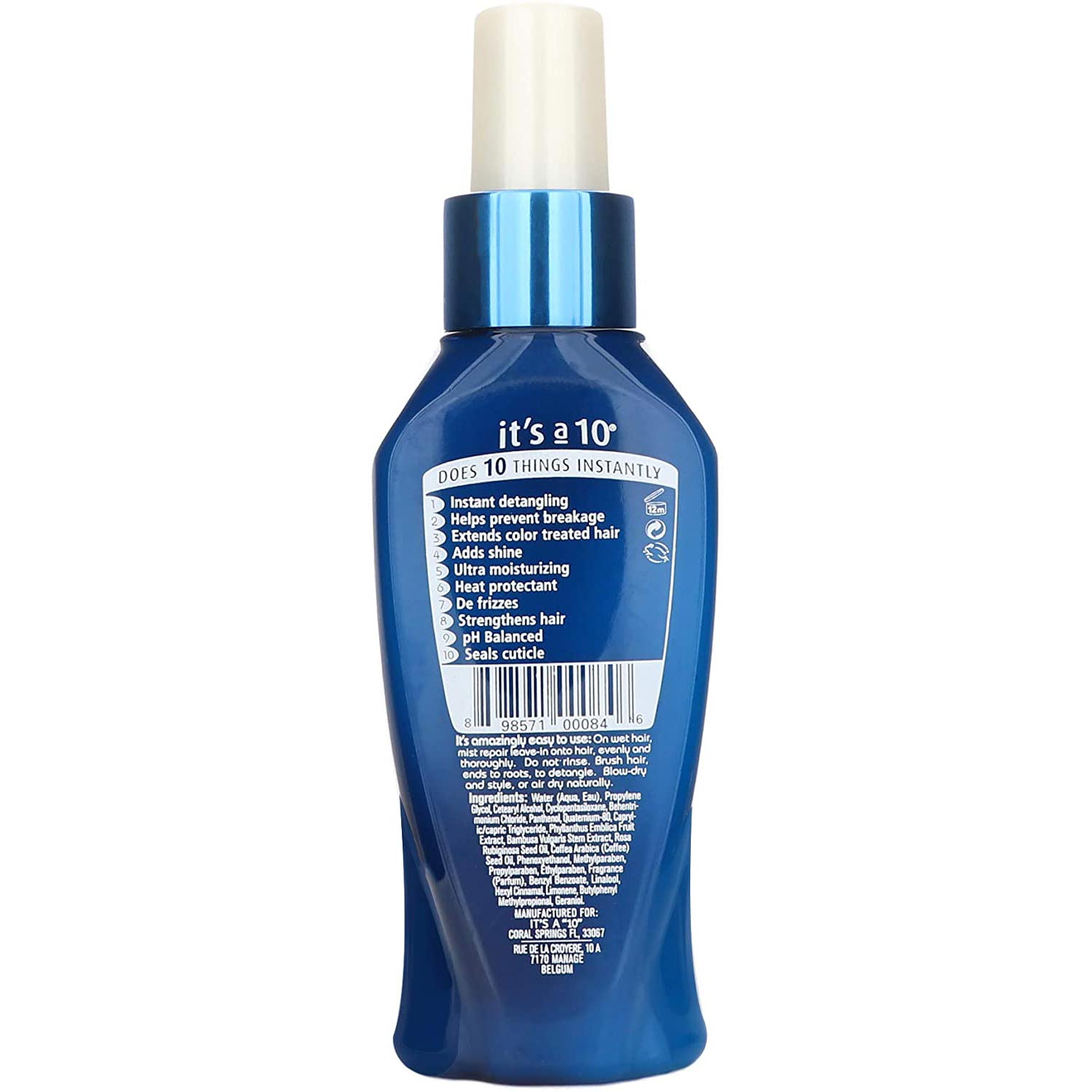 It's A 10 Potion 10 Miracle Instant Repair Leave-in 4 Ounce 120 Milliliters | SellerSpree