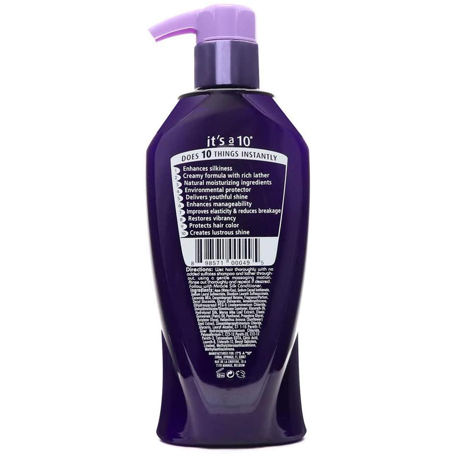 It's A 10 Silk Express Miracle Silk Shampoo No Added Sulfates 10 Ounce 295.7 Milliliters | SellerSpree
