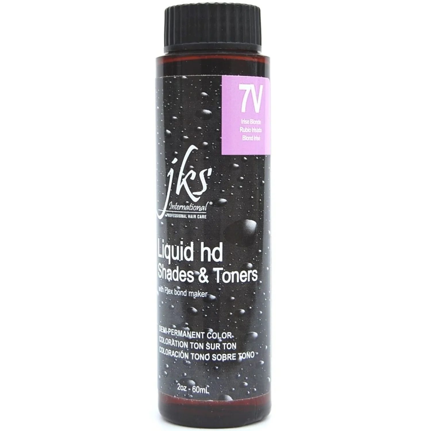 Jks International Liquid HD Shades & Toners 7V Irise Blonde Demi-Permanent Color 2 Ounce 60 Milliliters | SellerSpree