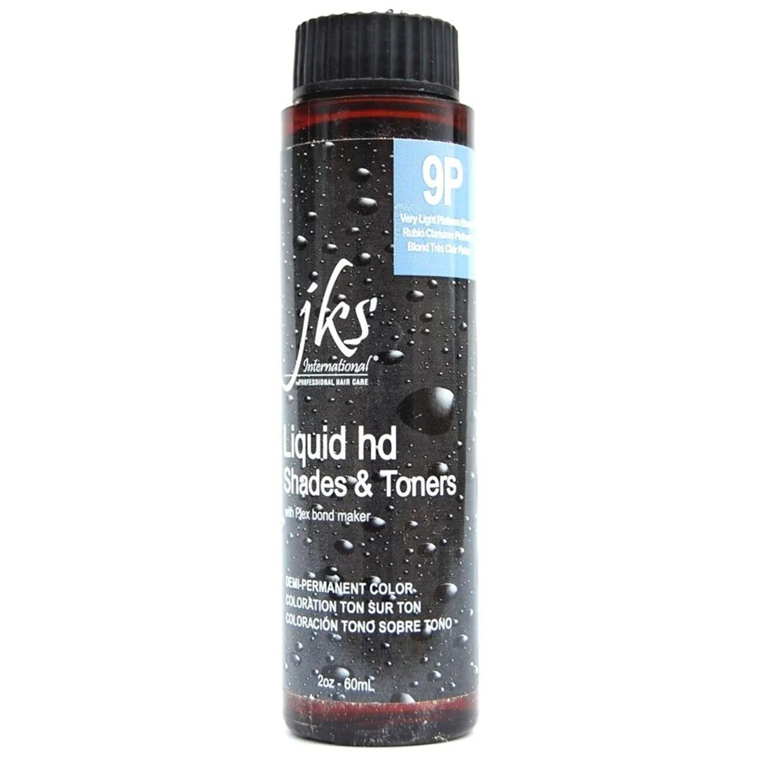 Jks International Liquid HD Shades & Toners 9P Very Light Platinum Blonde Blonde Demi-Permanent Color 2 Ounce 60 Milliliters | SellerSpree