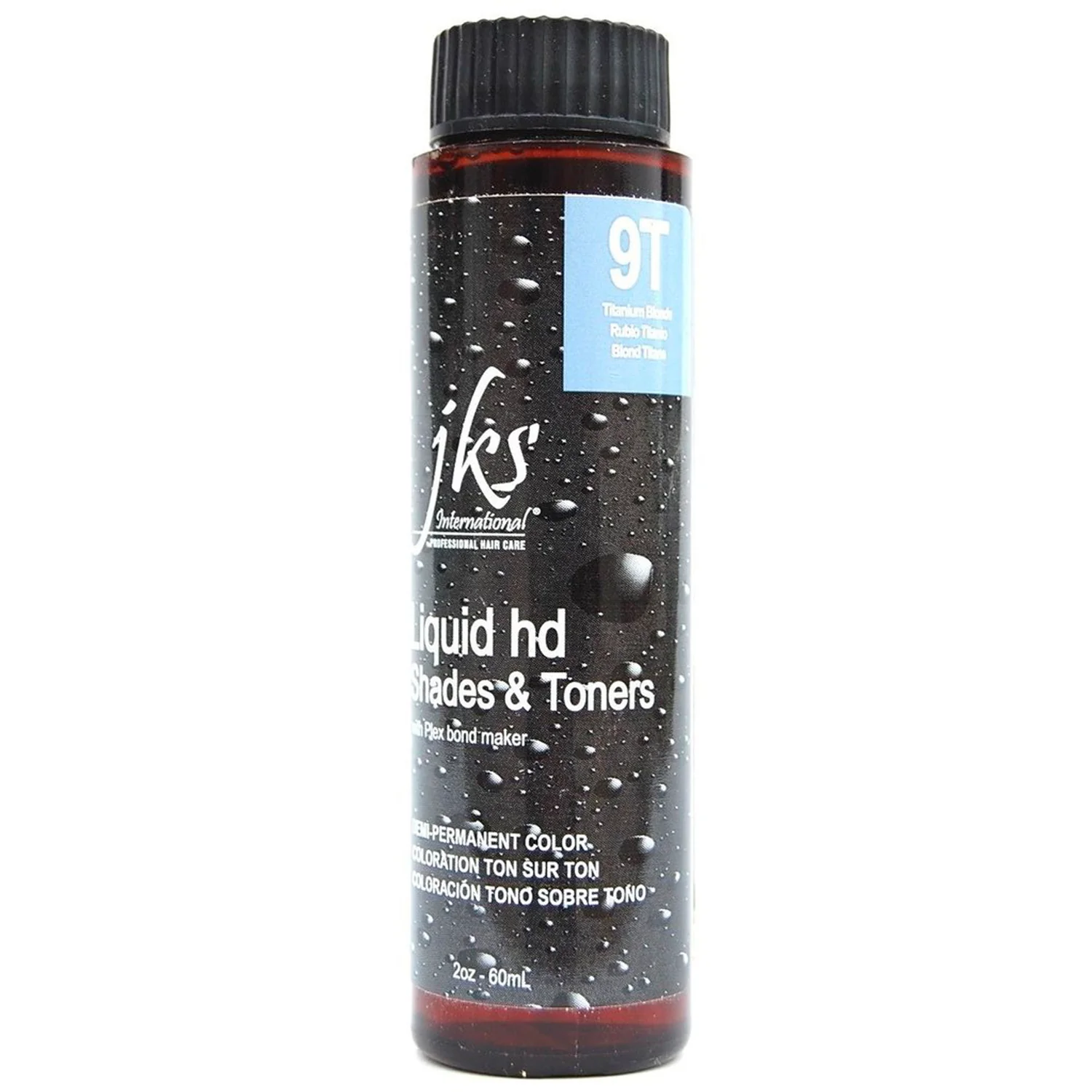 Jks International Liquid HD Shades & Toners 9T Titanium Blonde Demi-Permanent Color 2 Ounce 60 Milliliters | SellerSpree