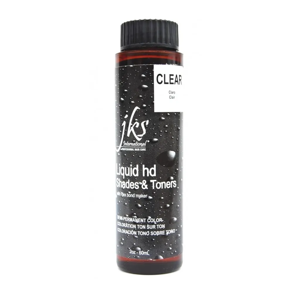 Jks International Liquid HD Shades & Toners Clear Demi-Permanent Color 2 Ounce 60 Milliliters | SellerSpree
