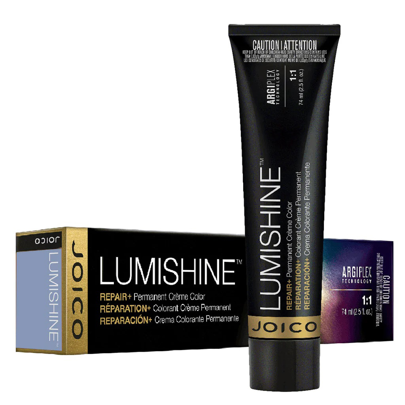 Joico Lumishine Repair+ 3na/3.01 Natural Ash Dark Brown Permanent Creme Color 2.5oz 74ml | SellerSpree