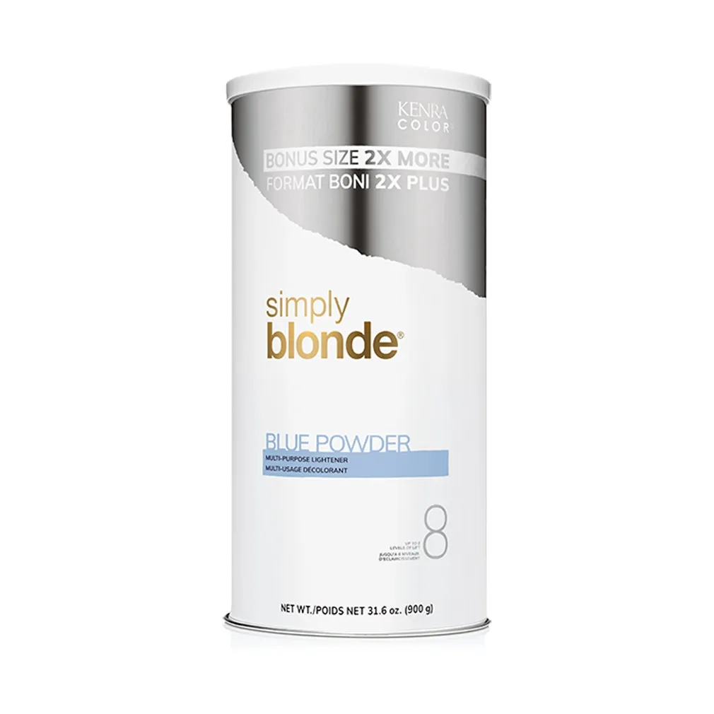 Kenra Simply Blonde Blue Powder Multi-Purpose Lightener Up To 8 Levels Of Lift 31.6 Ounce 900 Gram | SellerSpree