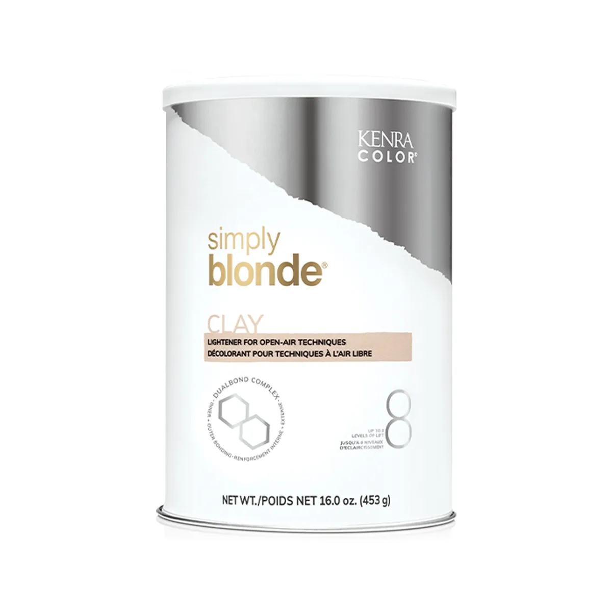 Kenra Simply Blonde Clay Lightener For Open-Air Techniques Up To 8 Levels Of Lift 16 Ounce 453 Gram | SellerSpree