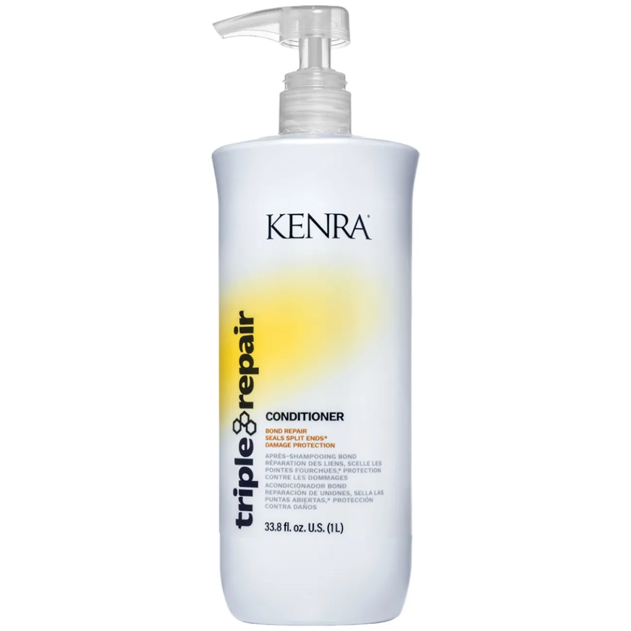 Kenra Triple Repair Conditioner Bond Repair Seals Split Ends Damage Protection 33.8 Ounce 1 Liter | SellerSpree