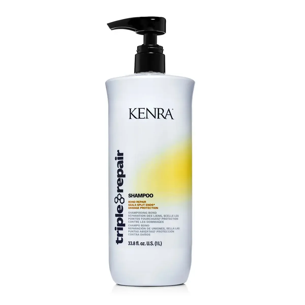 Kenra Triple Repair Shampoo Bond Repair Seals Split Ends Damage Protection 33.8 Ounce 1 Liter | SellerSpree