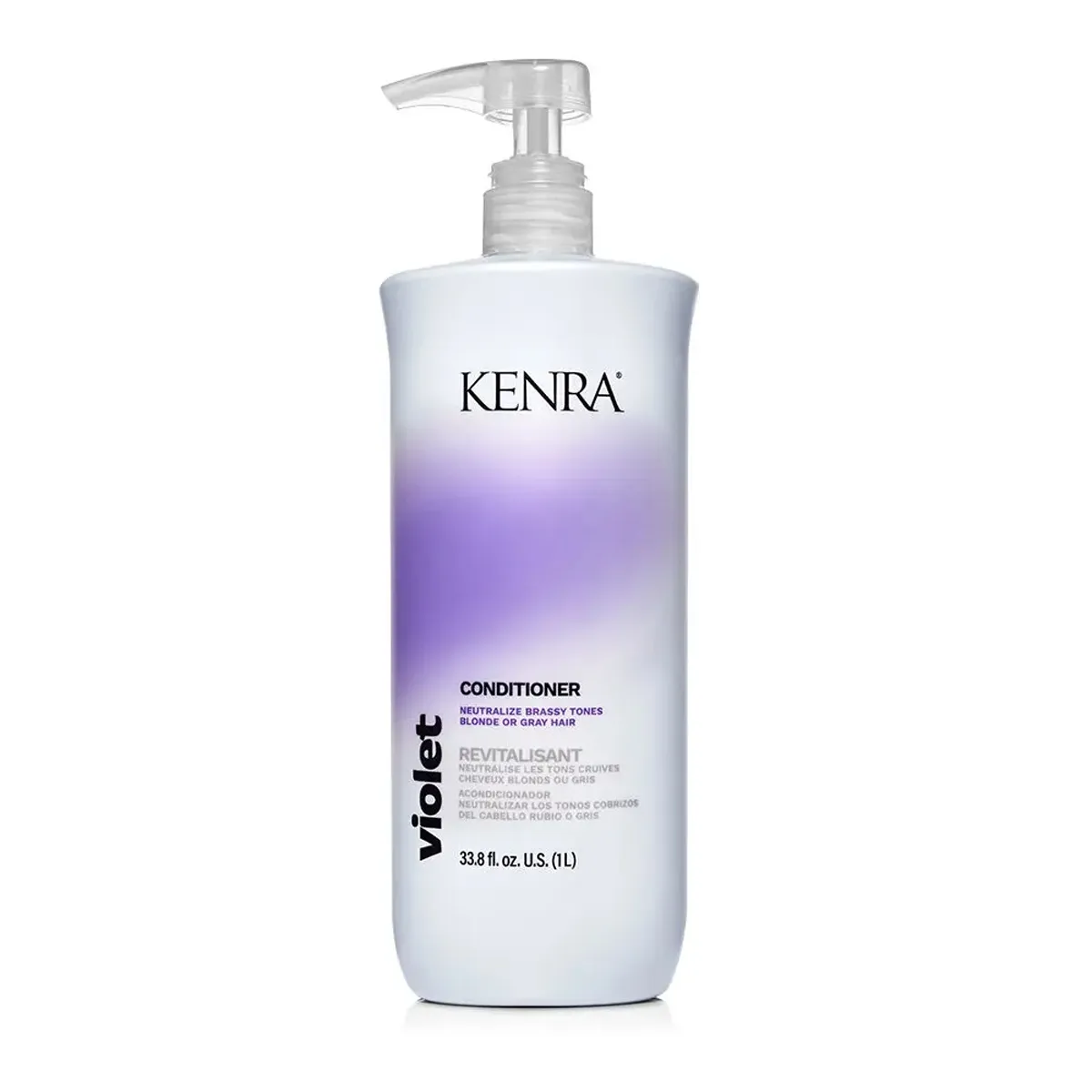 Kenra Violet Conditioner Neutralize Brassy Tones Blonde Or Gray Hair 33.8 Ounce 1 Liter | SellerSpree