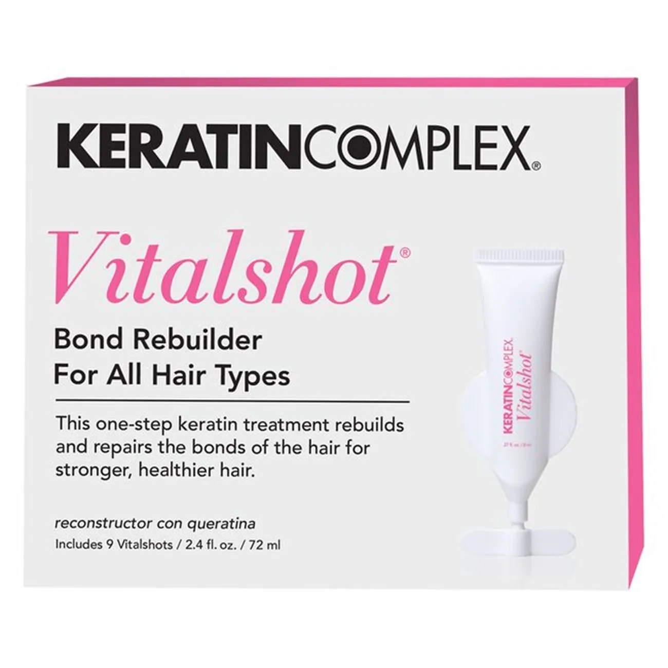 Keratin Complex Bond Rebuilder Vitalshot For All Hair Types 9x2.4oz | SellerSpree