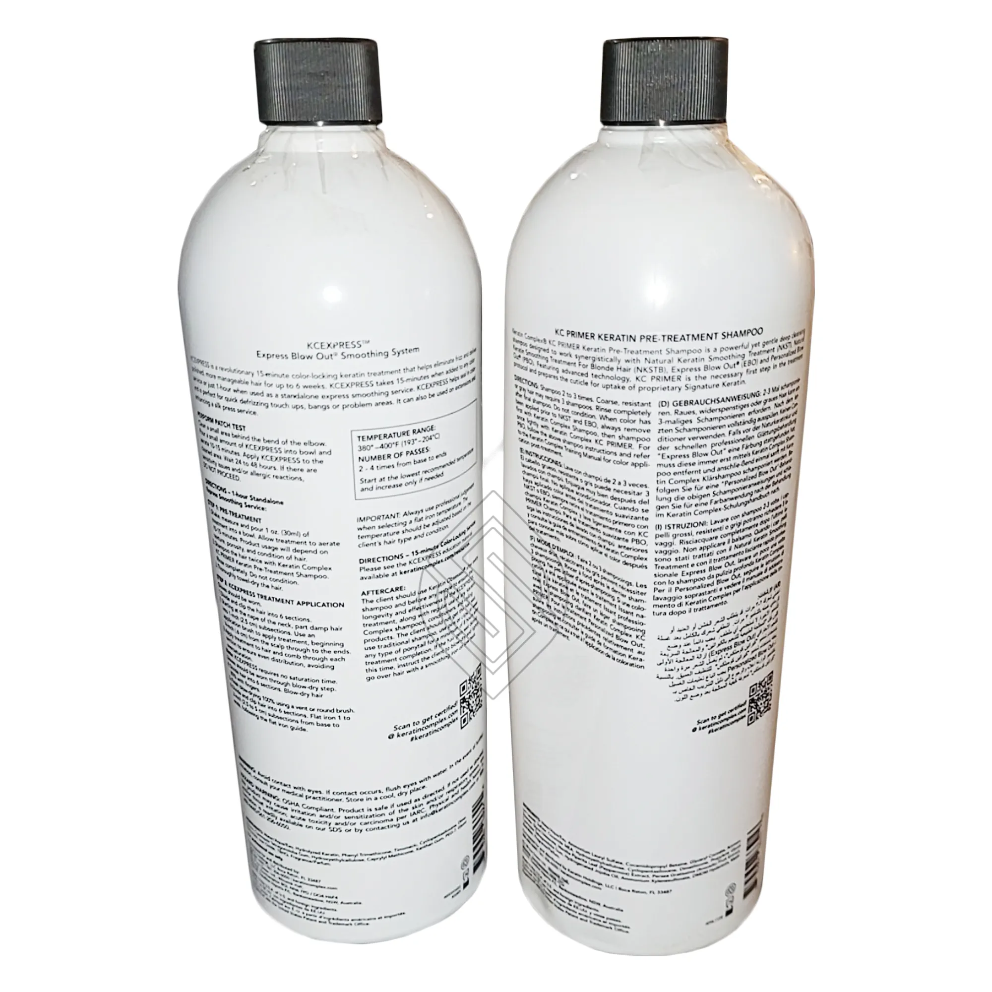 Keratin Complex KCEXPRESS Express Blow Out Smoothing Kit EBO Treatment and KC Primer Pre-Treatment Shampoo 2x33.8oz | SellerSpree