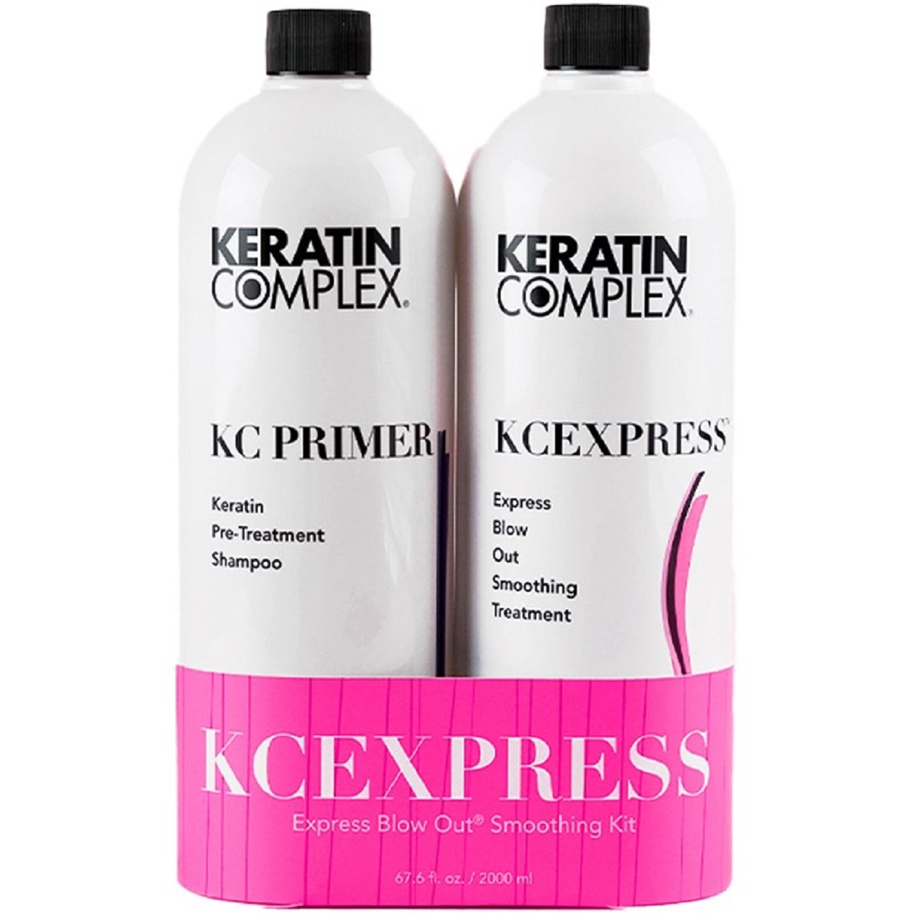 Keratin Complex KCEXPRESS Express Blow Out Smoothing Kit EBO Treatment and KC Primer Pre-Treatment Shampoo 2x33.8oz | SellerSpree