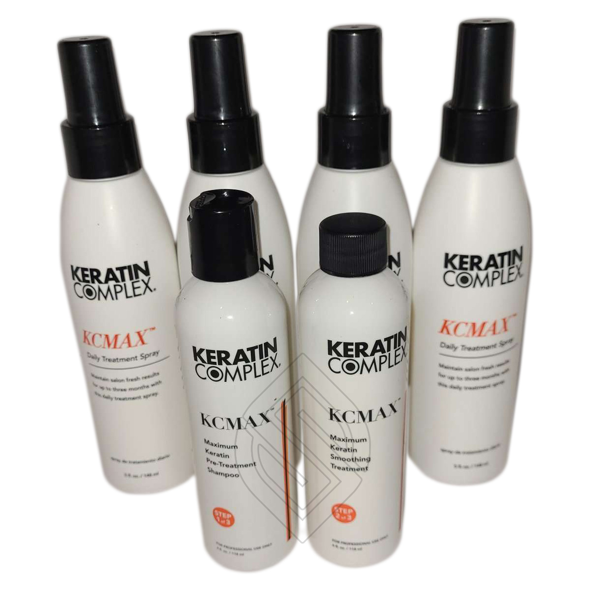 Keratin Complex KCMAX Maximum Keratin Smoothing System Pre-Treatment Shampoo Smoothing Treatment Daily Spray 4oz-Kit 28 Ounce 828 Milliliters | SellerSpree