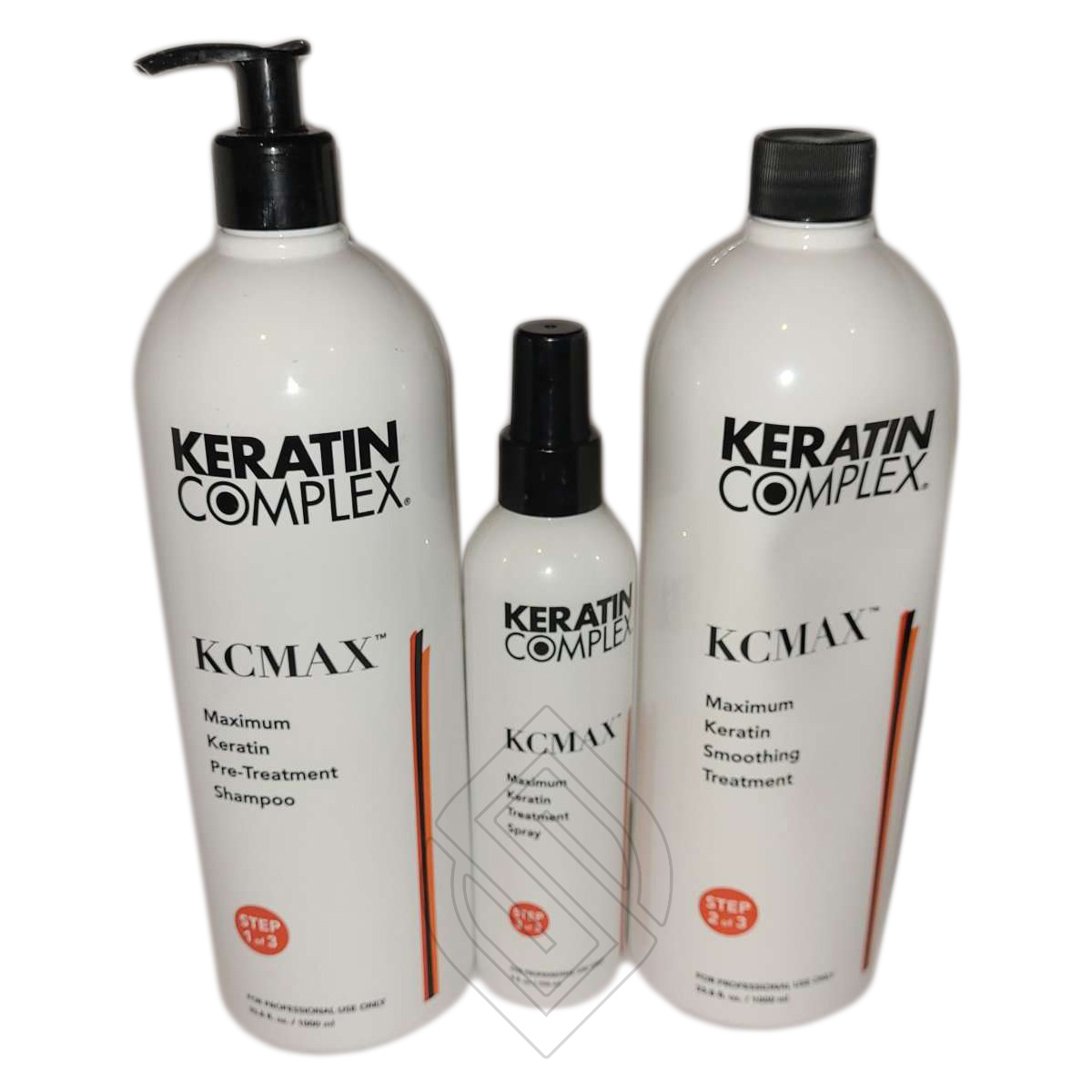 Keratin Complex KCMAX Maximum Keratin Smoothing System Pre-Treatment Shampoo Smoothing Treatment Treatment Spray 33.8oz-Kit 76 Ounce 2248 Milliliters | SellerSpree